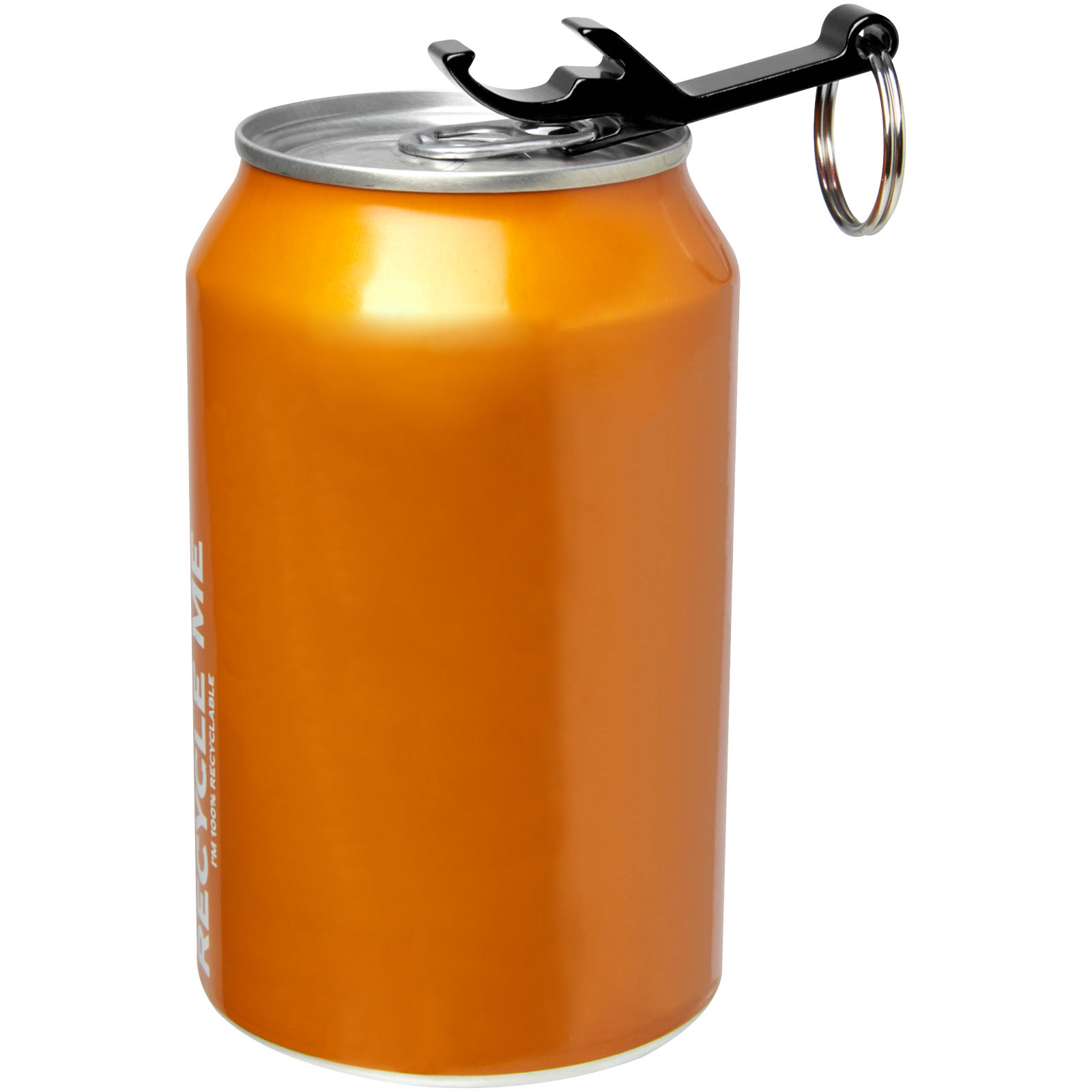 Porte-clés publicitaires - Ouvre-bouteille et canette Tao en aluminium recyclé certifié RCS avec porte-clés  - 3