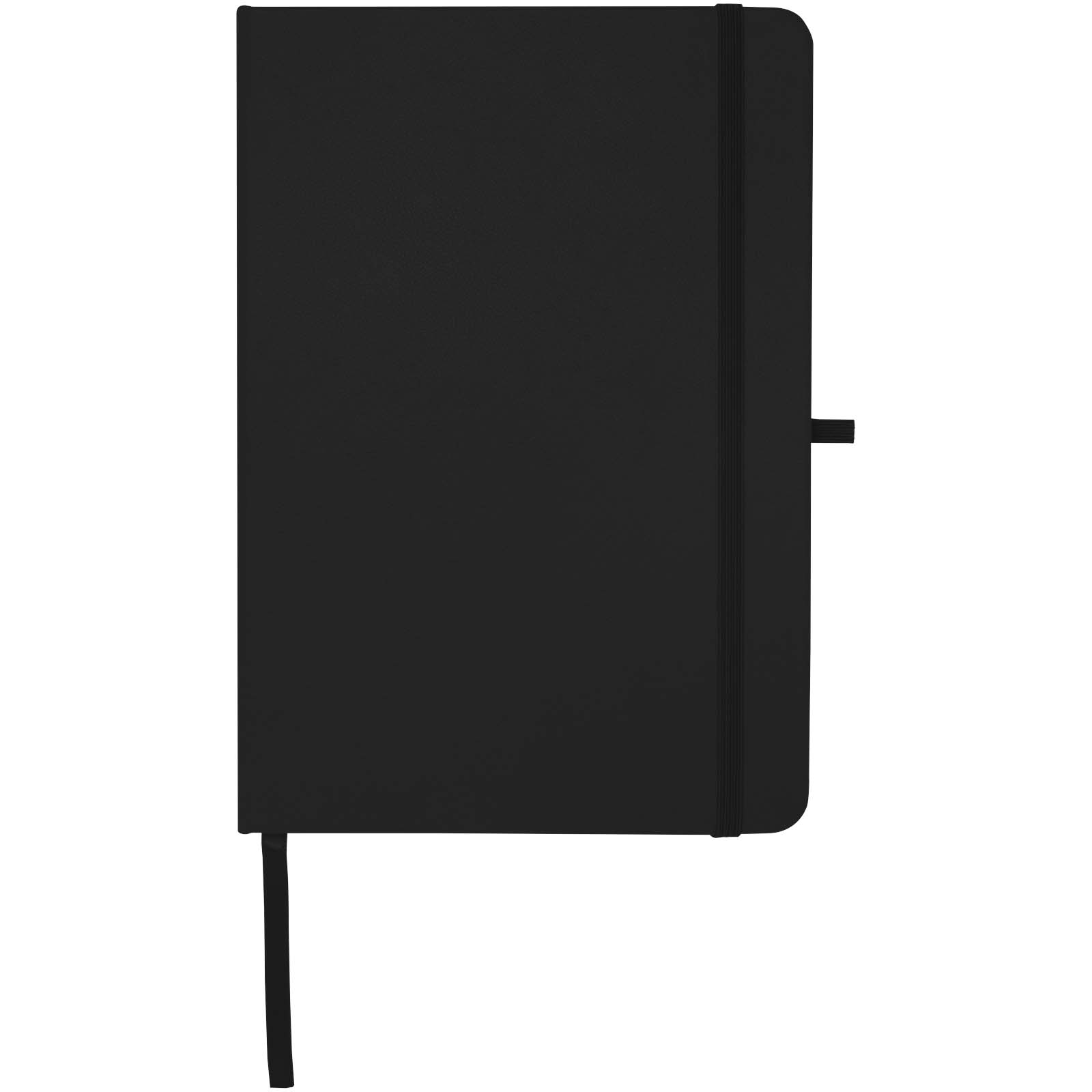 Carnets à couverture rigide publicitaires - Carnet A5 Teak ligné recyclé à couverture rigide - 1