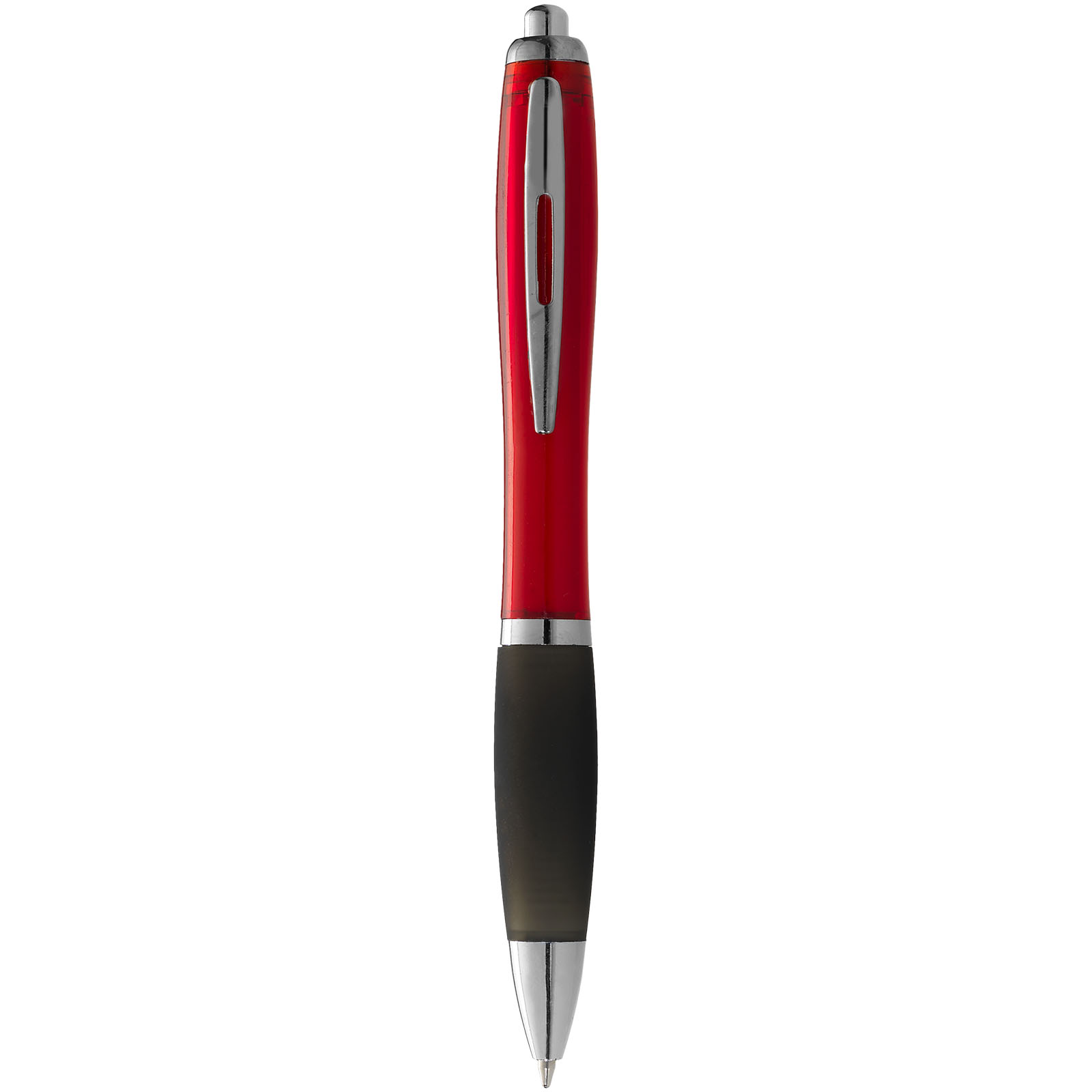 Advertising Ballpoint Pens - Nash ballpoint pen coloured barrel and black grip - 0