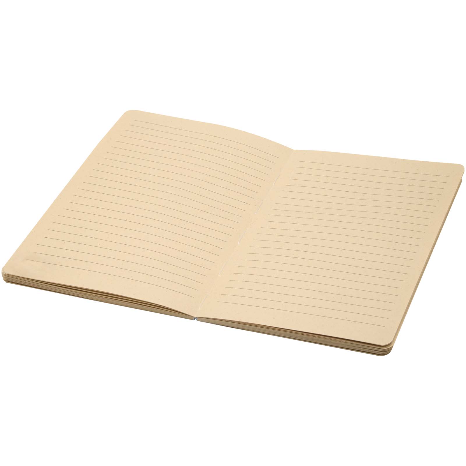 Bloc-notes couverture souple publicitaires - Carnet A5 Liliana à couverture souple en canne à sucre et RPET - 3