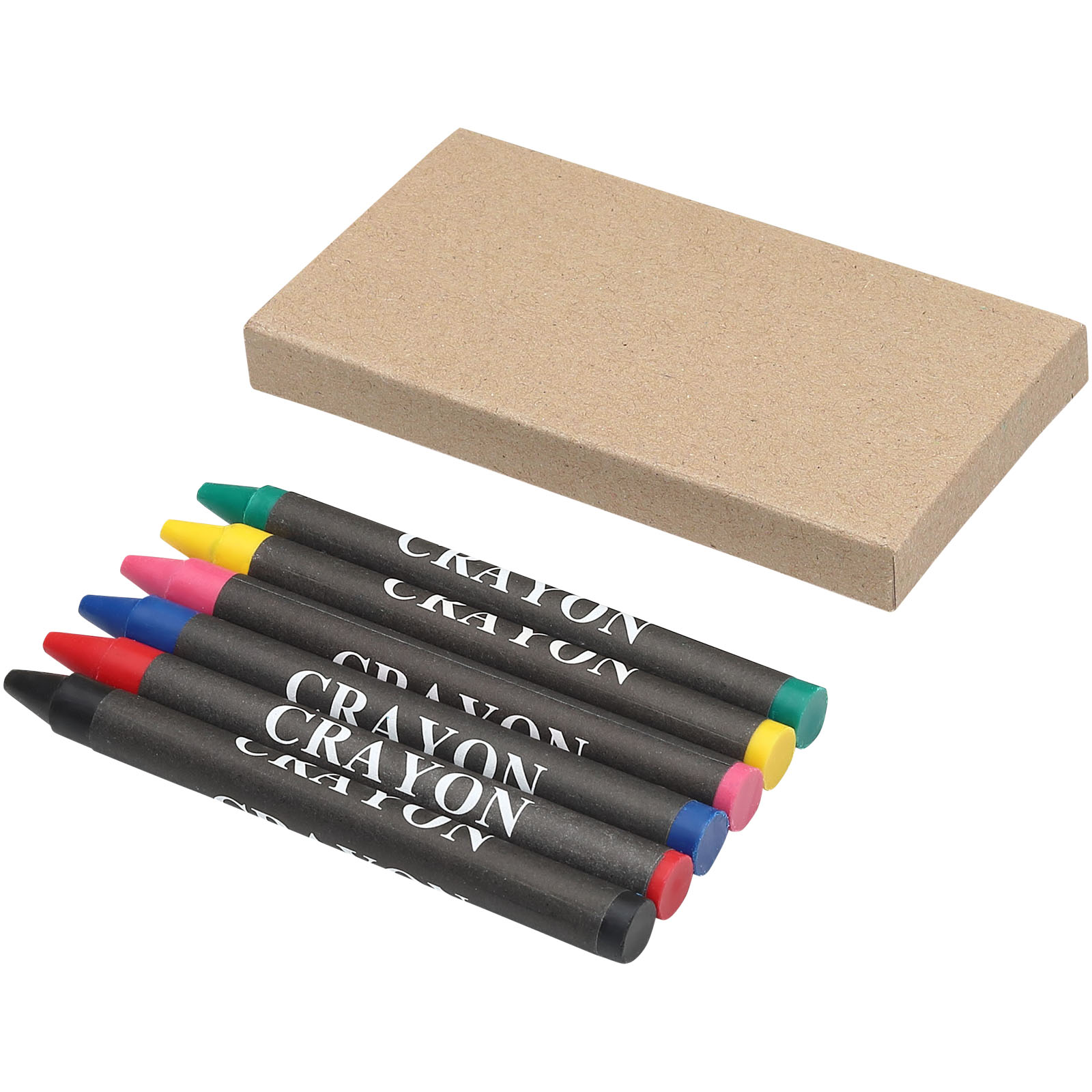 Advertising Colouring sets - Ayo 6-piece coloured crayon set