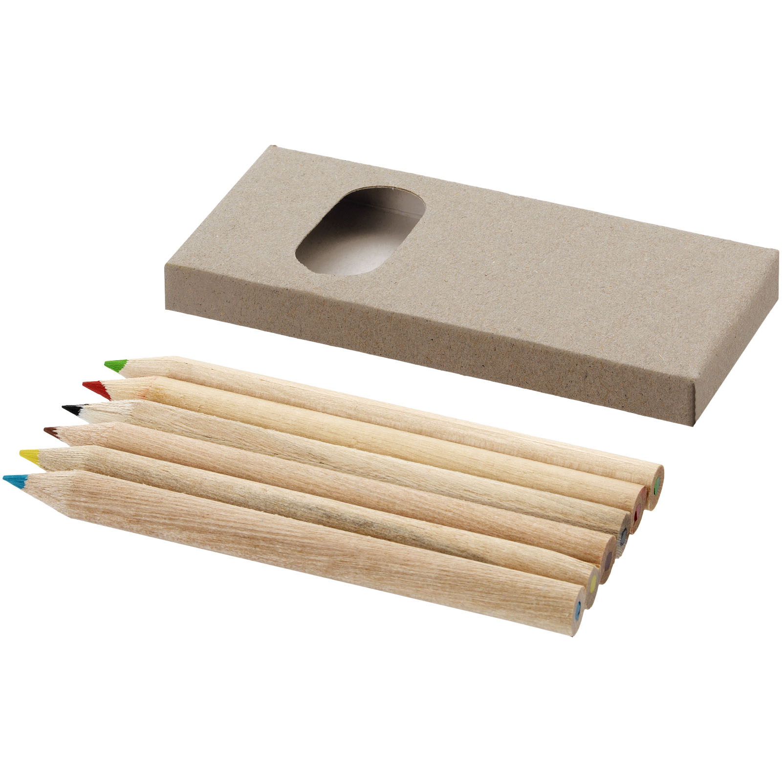 Advertising Colouring sets - Ayola 6-piece coloured pencil set - 0