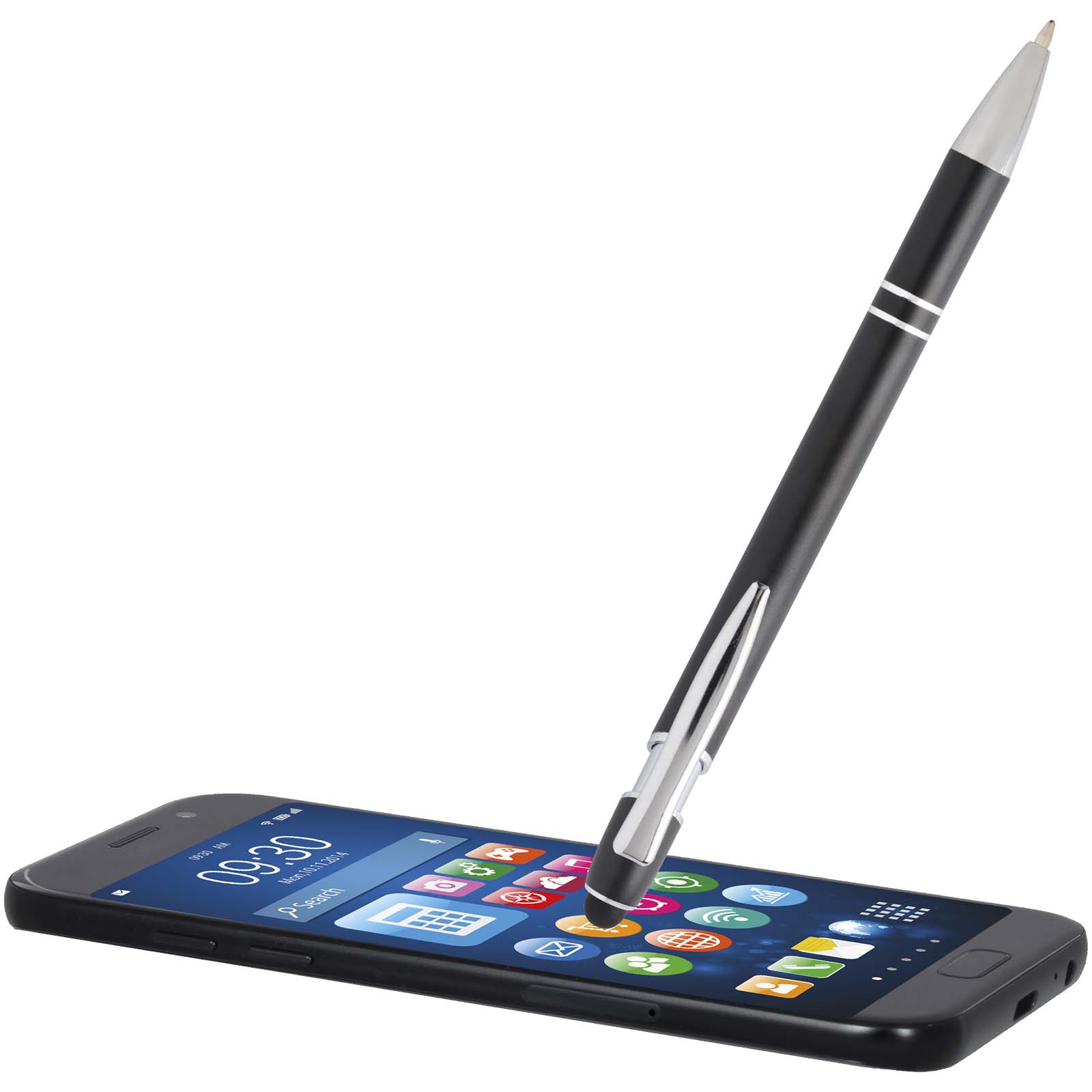 Stylos-bille publicitaires - Stylo bille Kish avec finition argentée  - 4