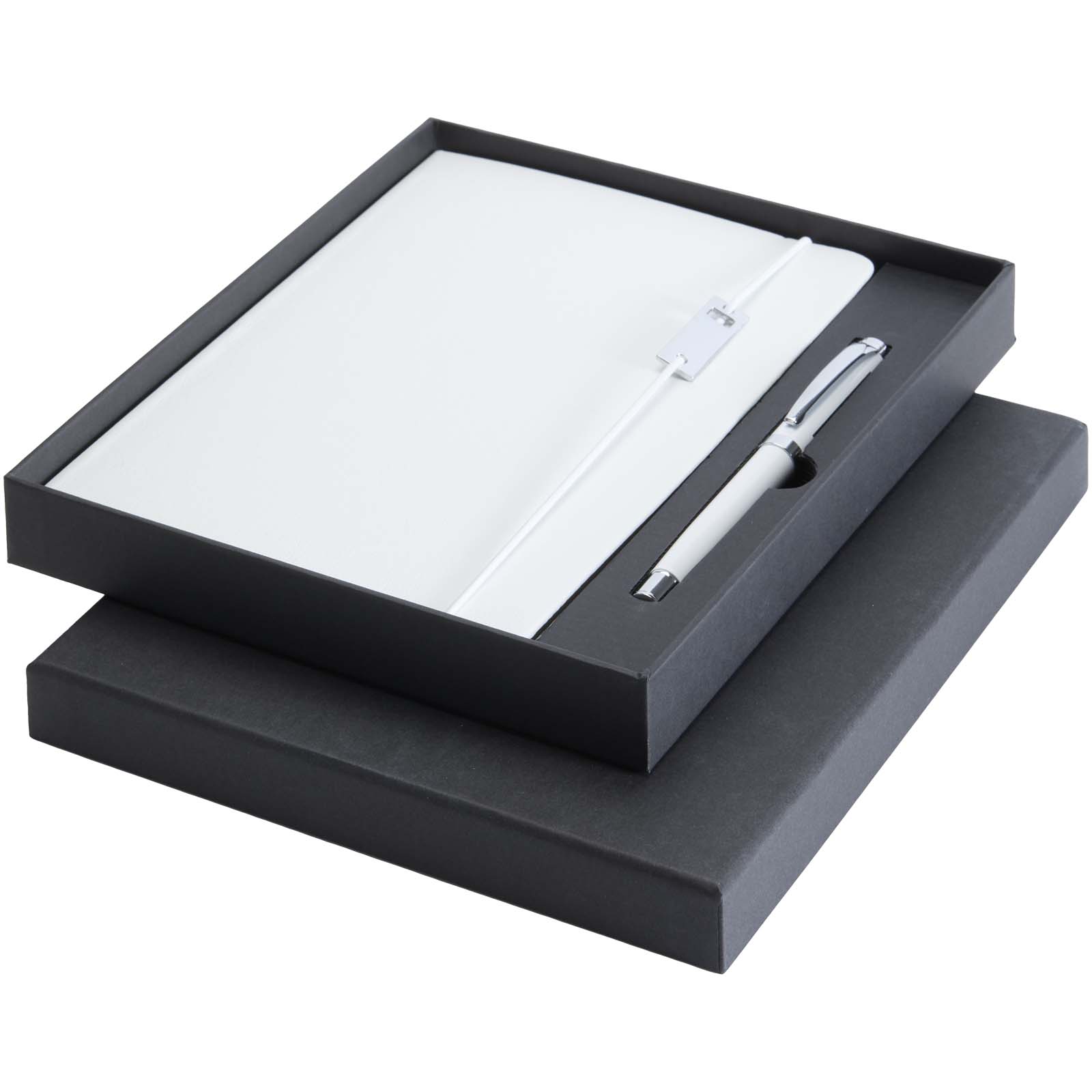Advertising Hard cover notebooks - Legato Elegance A5 hard cover notebook and rollerball pen set