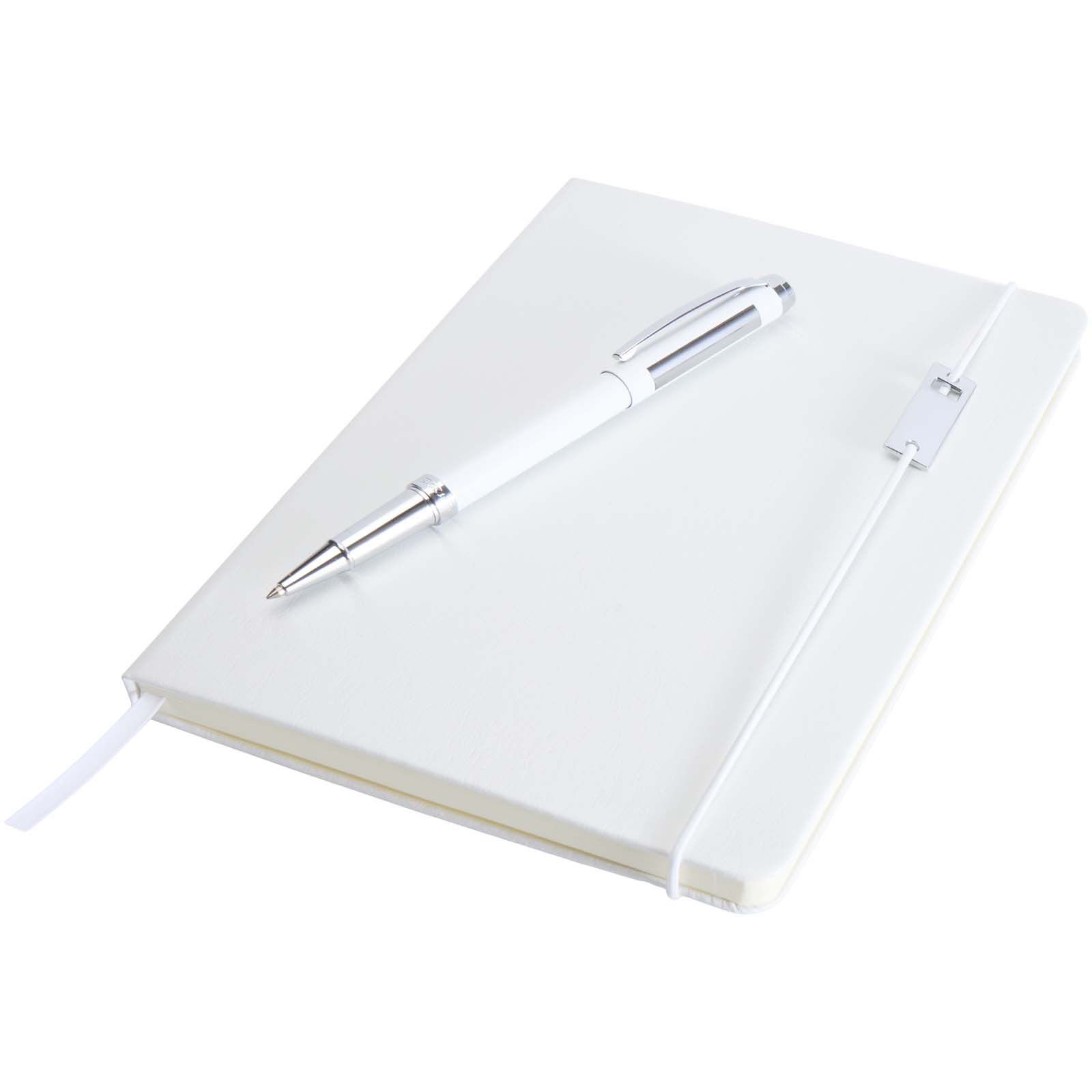 Advertising Hard cover notebooks - Legato Elegance A5 hard cover notebook and rollerball pen set - 4