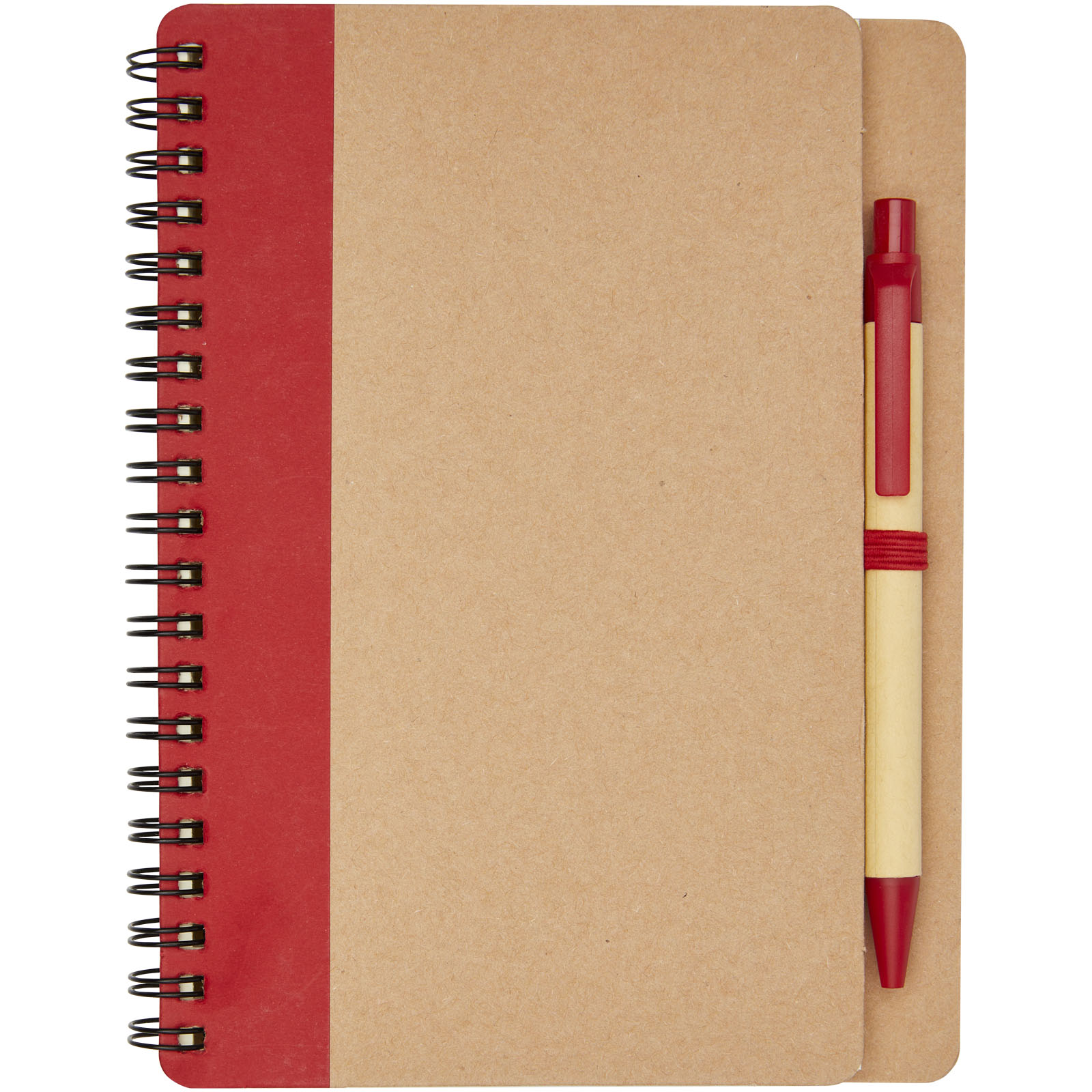 Advertising Hard cover notebooks - Priestly recycled notebook with pen - 1