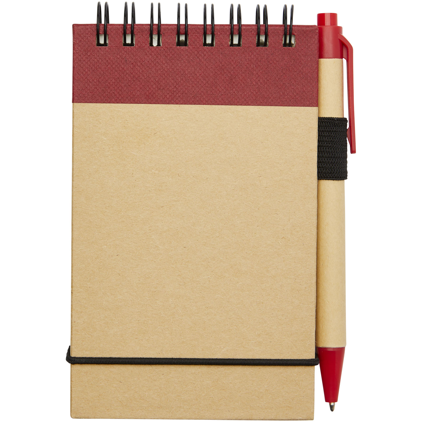 Advertising Hard cover notebooks - Zuse A7 recycled jotter notepad with pen - 1