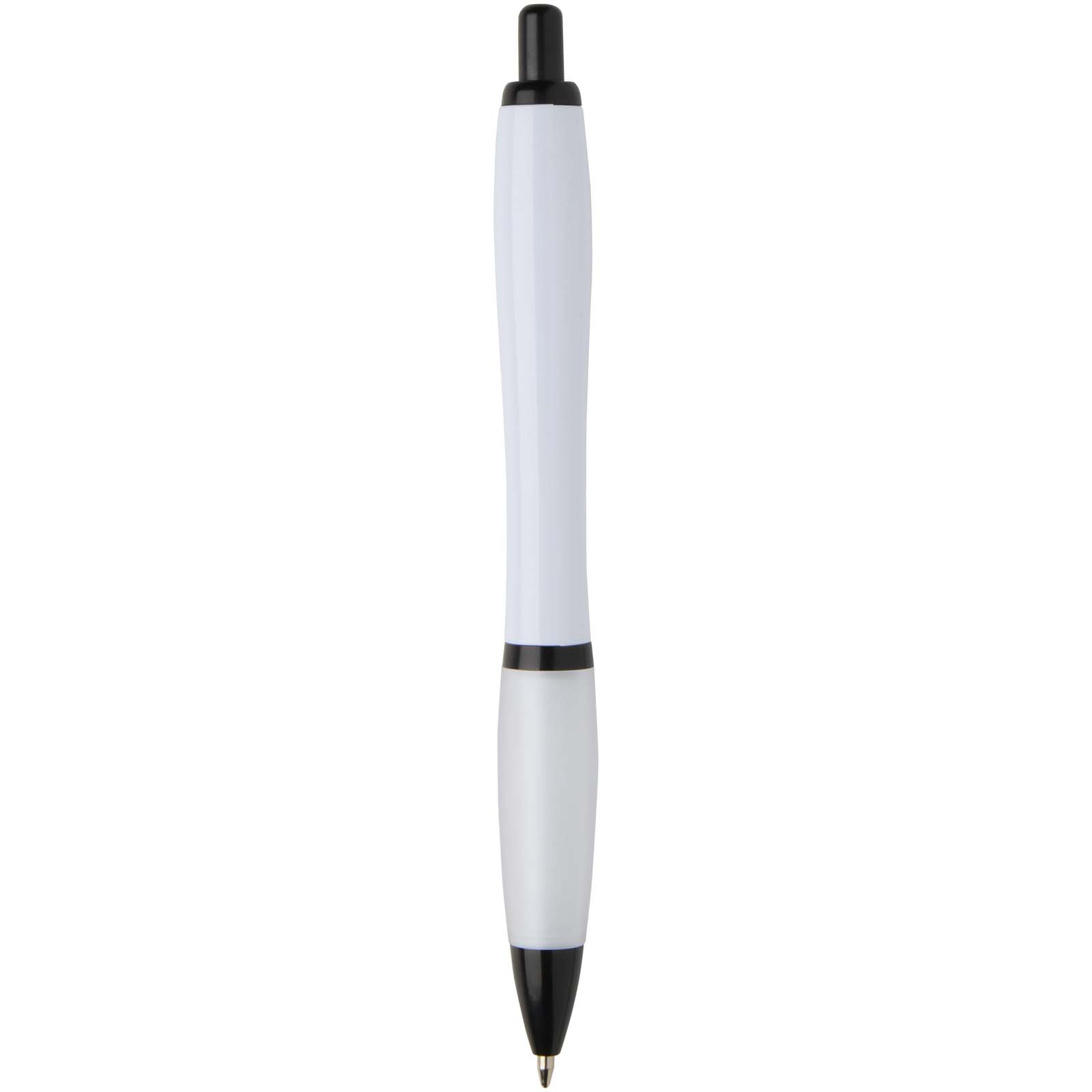 Advertising Ballpoint Pens - Nash recycled plastic ballpoint pen with black trims (black ink) - 2