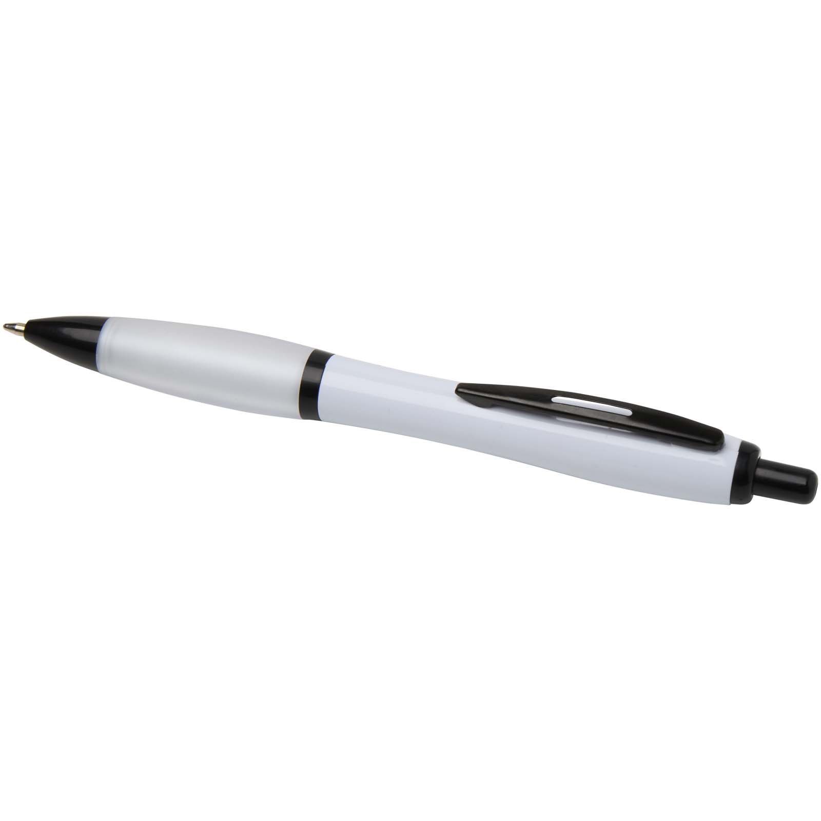 Advertising Ballpoint Pens - Nash recycled plastic ballpoint pen with black trims (black ink) - 3