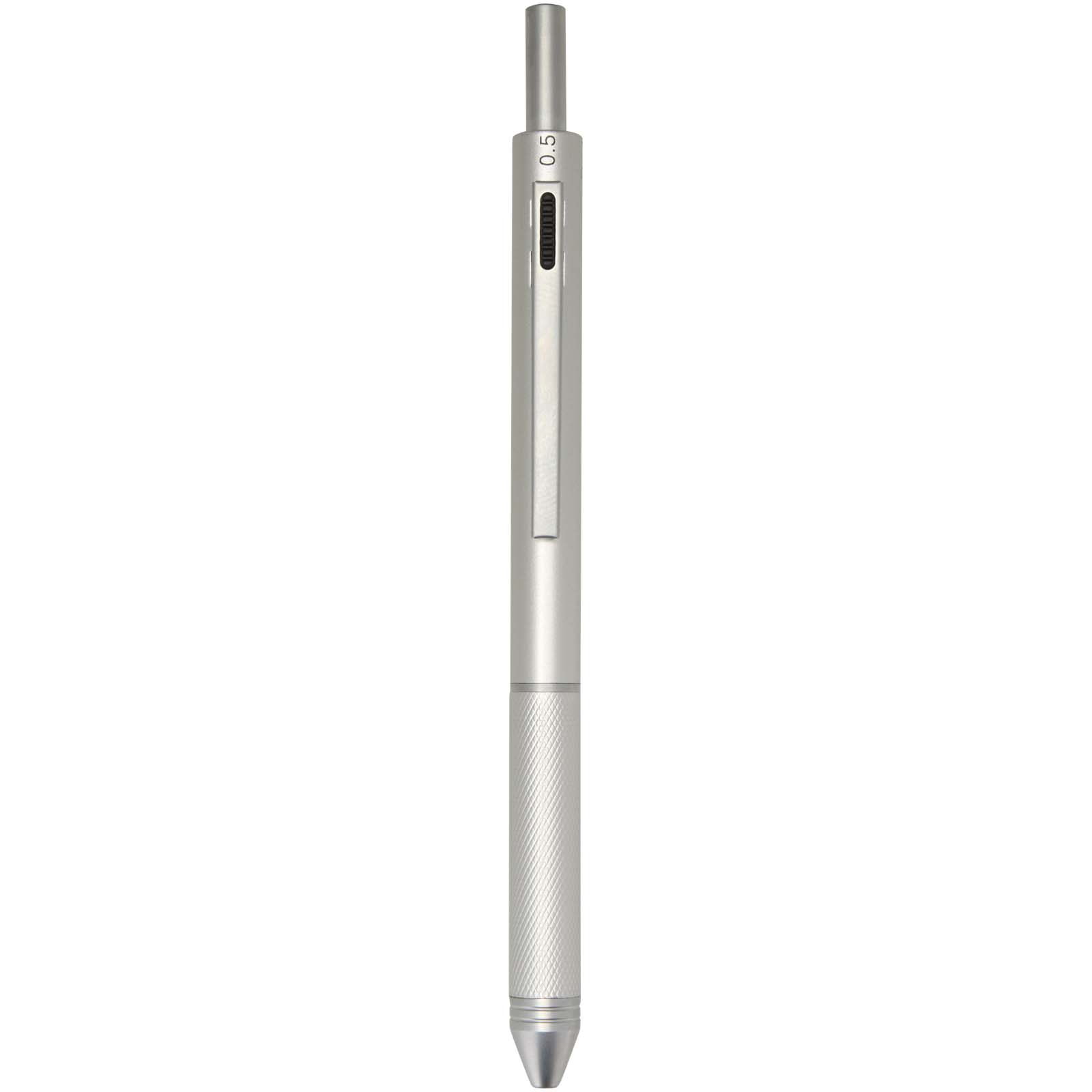 Stylo à bille 4 en 1 RCS Tine en acier inoxydable recyclé