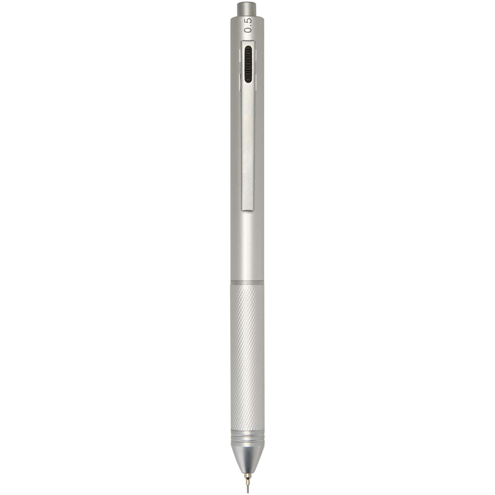 Stylos-bille publicitaires - Stylo à bille 4 en 1 RCS Tine en acier inoxydable recyclé - 3