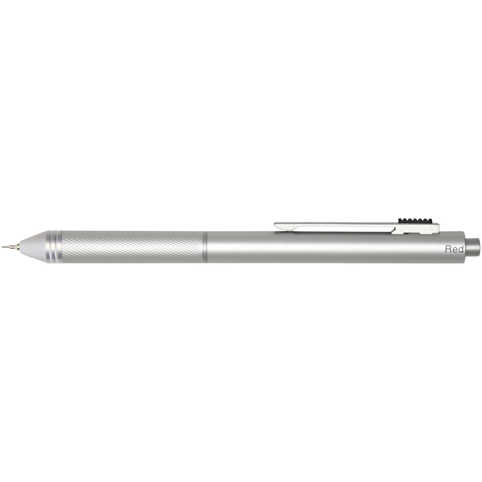 Stylos-bille publicitaires - Stylo à bille 4 en 1 RCS Tine en acier inoxydable recyclé - 1