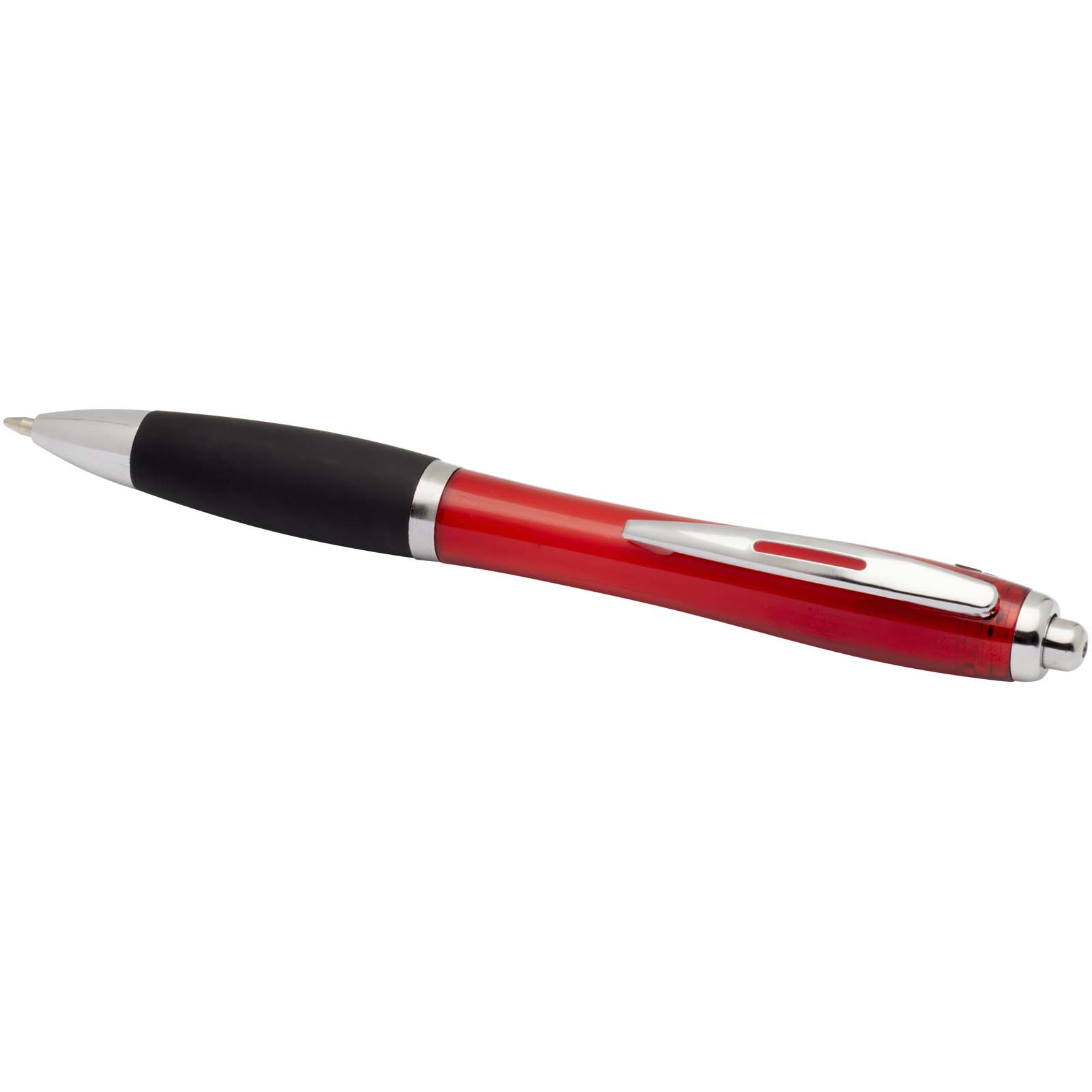 Advertising Ballpoint Pens - Nash RCS recycled plastic ballpoint pen with coloured barrel and black grip (black ink) - 3