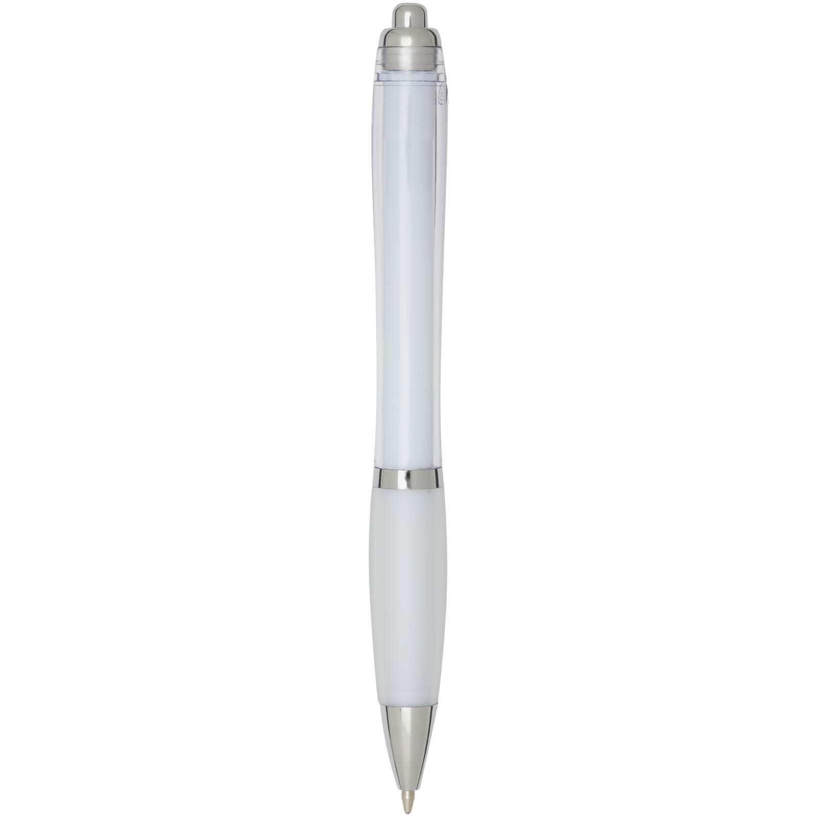 Advertising Ballpoint Pens - Nash RCS recycled plastic ballpoint pen with coloured barrel and grip (black ink) - 2