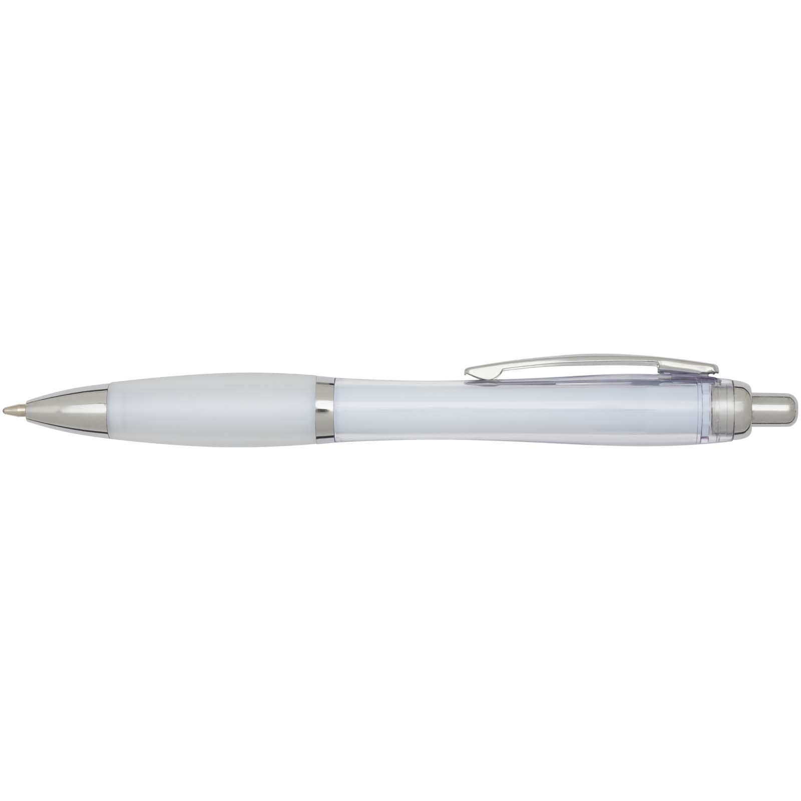Advertising Ballpoint Pens - Nash RCS recycled plastic ballpoint pen with coloured barrel and grip (black ink) - 1
