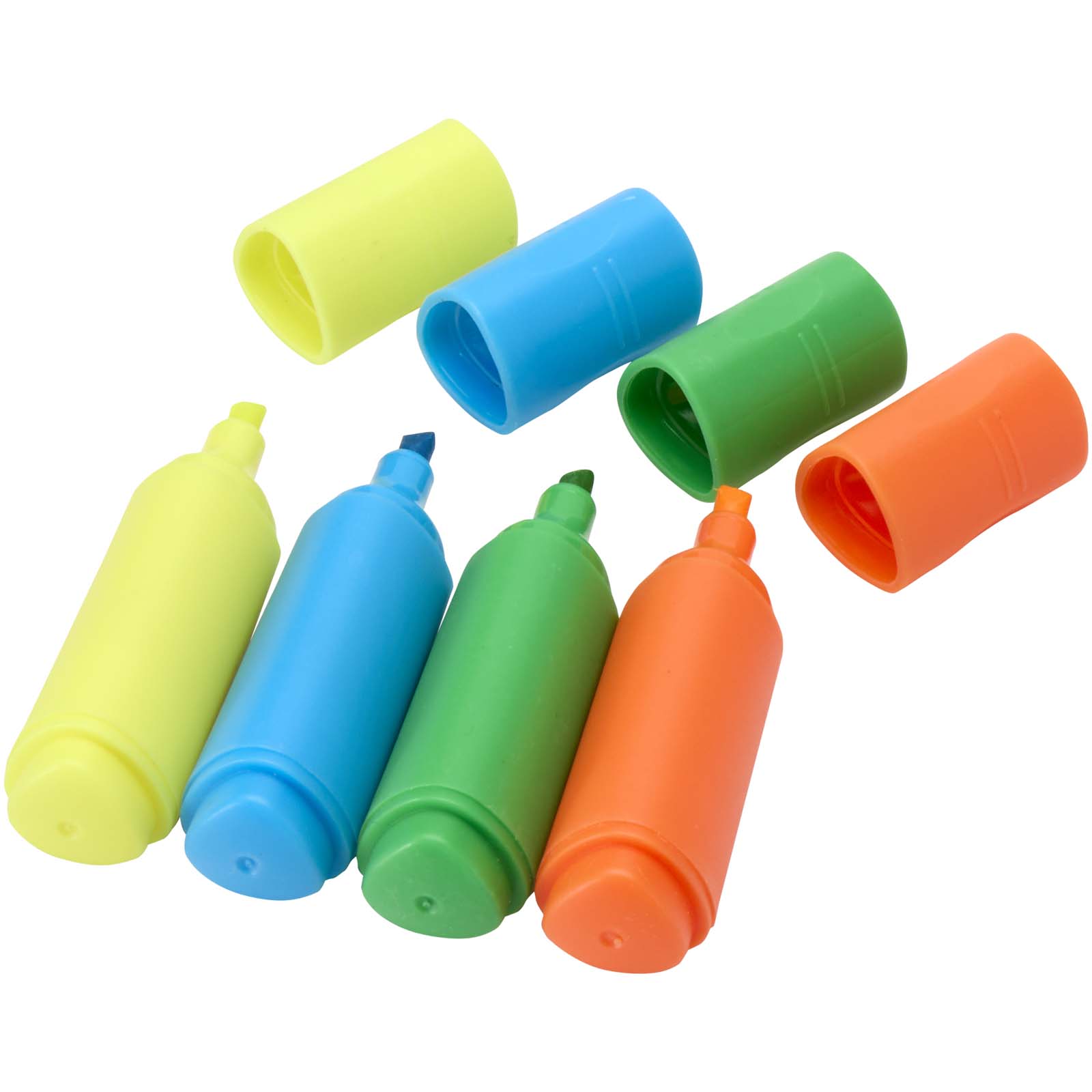 Mini-coffret de surligneurs en plastique recyclé