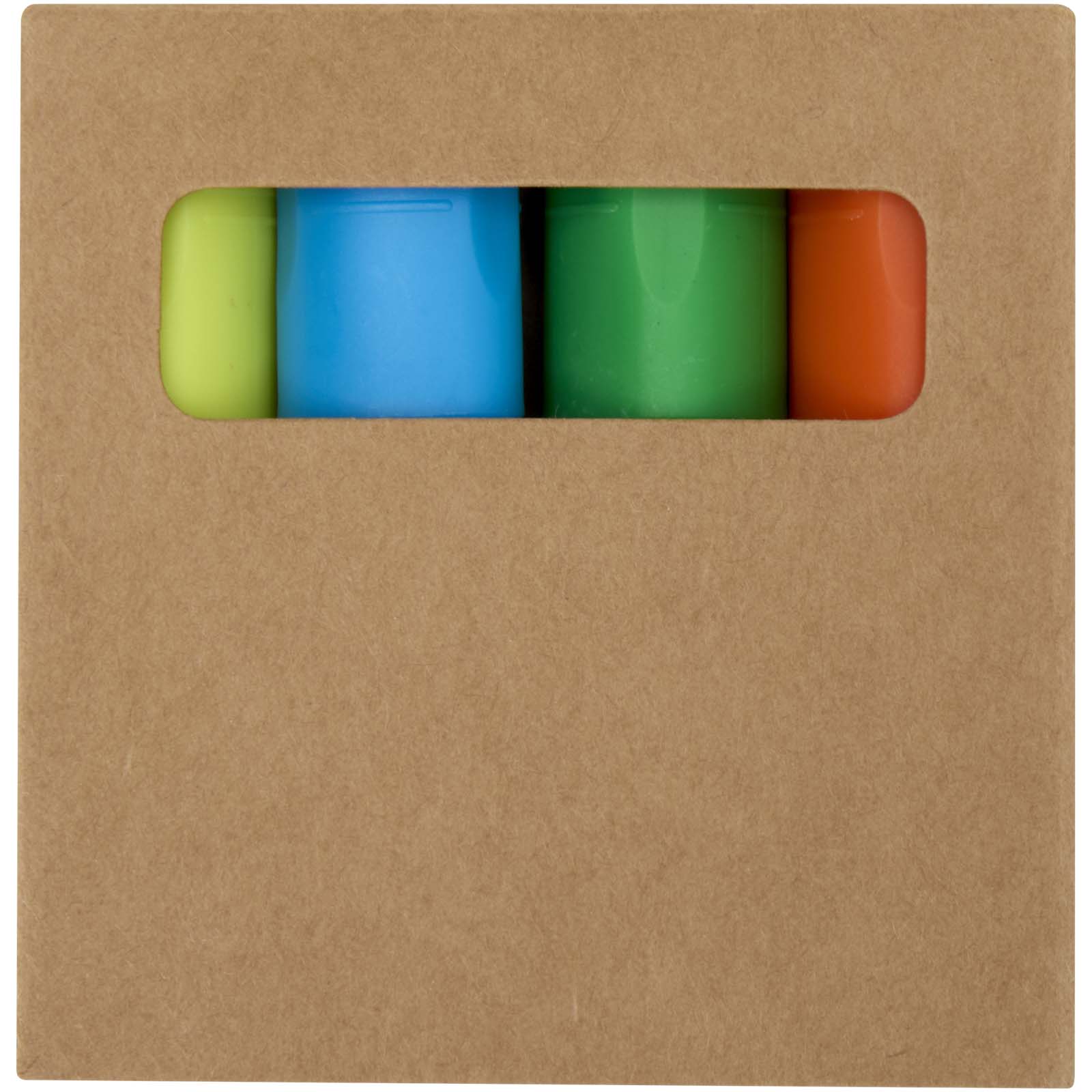 Marqueurs publicitaires - Mini-coffret de surligneurs en plastique recyclé - 1