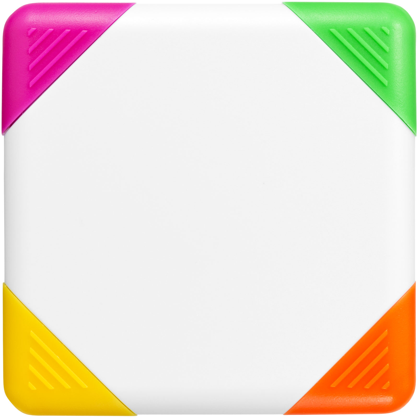Advertising Markers - Trafalgar square-shaped 4-colour highlighter - 1