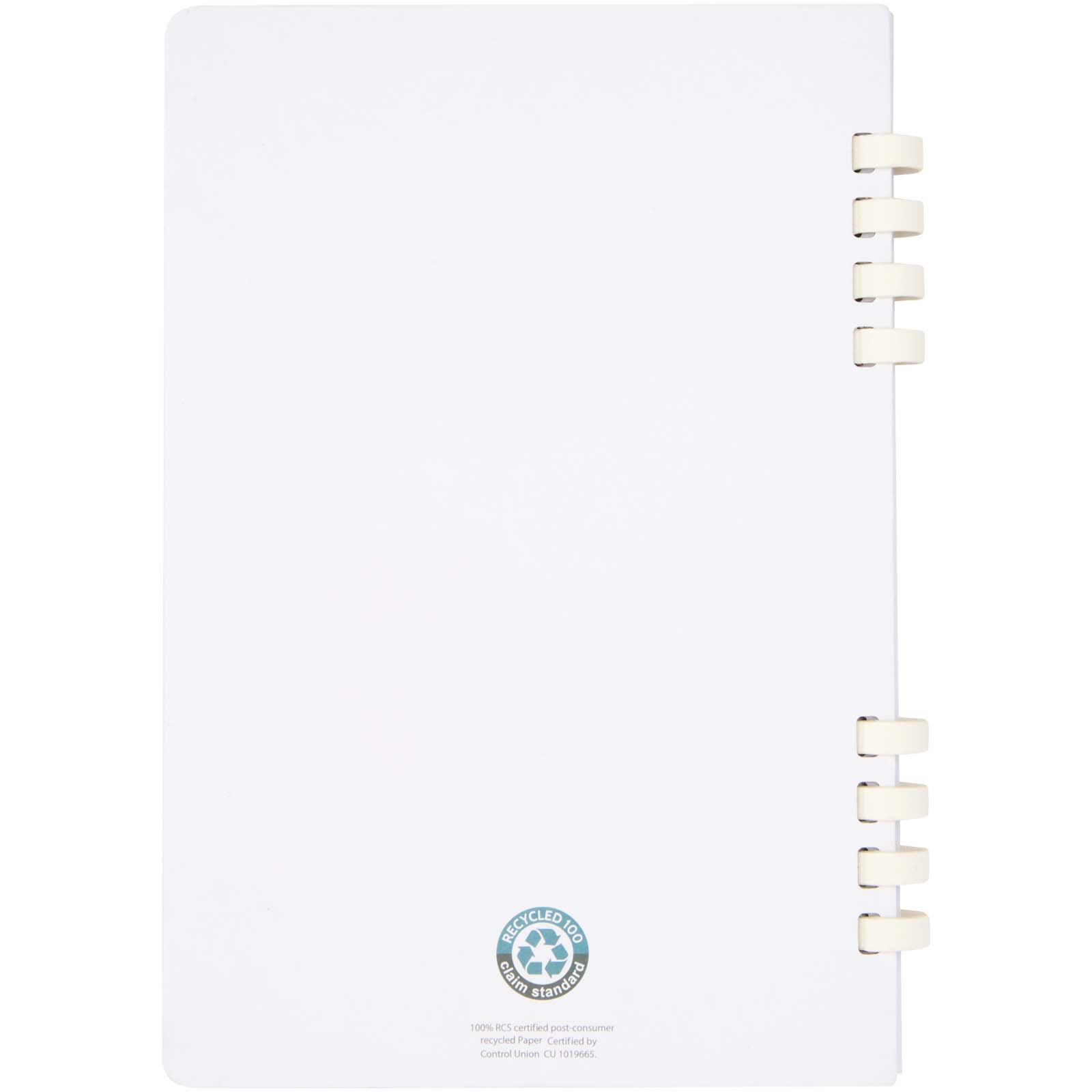 Carnets à couverture rigide publicitaires - Carnet de notes à spirales Fil A5 à couverture rigide en papier recyclé RCS - 2