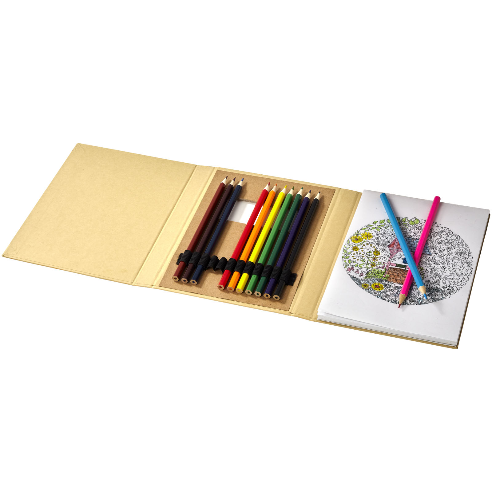 Advertising Colouring sets - Pablo colouring set with drawing paper - 2