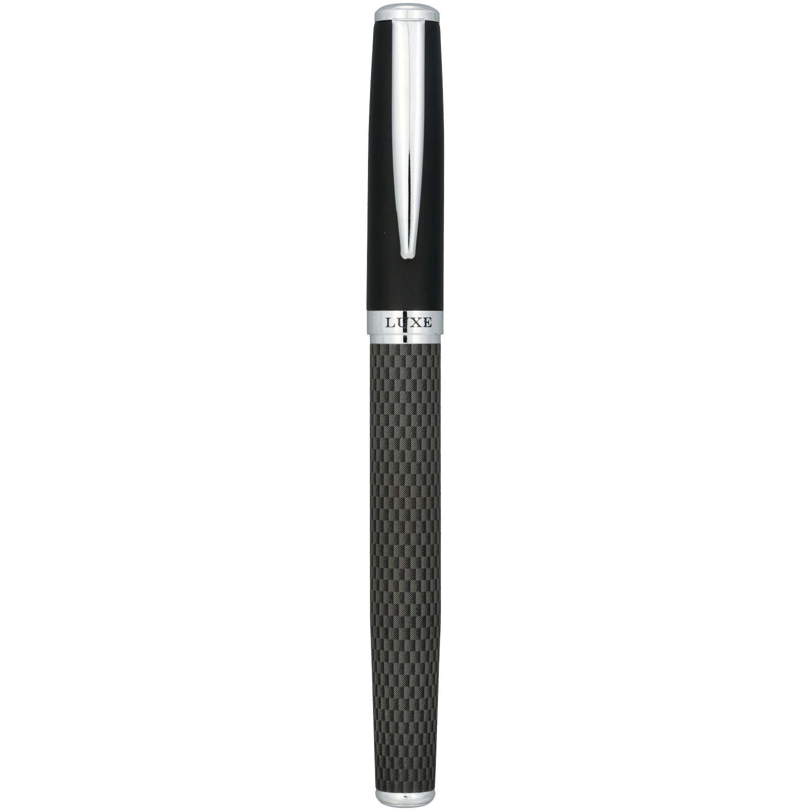 Parure de stylos publicitaires - Parure de stylos bille et roller avec étui Carbon - 2