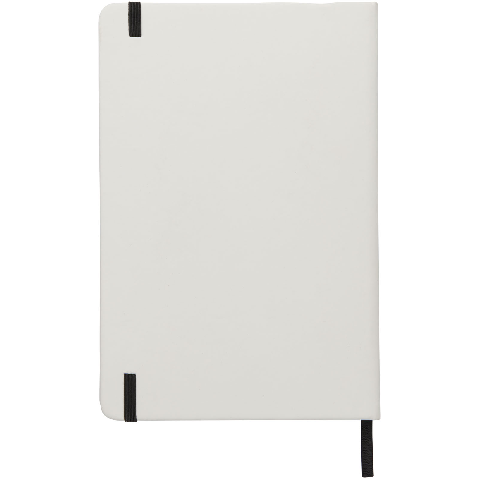Advertising Hard cover notebooks - Spectrum A5 white notebook with coloured strap - 2