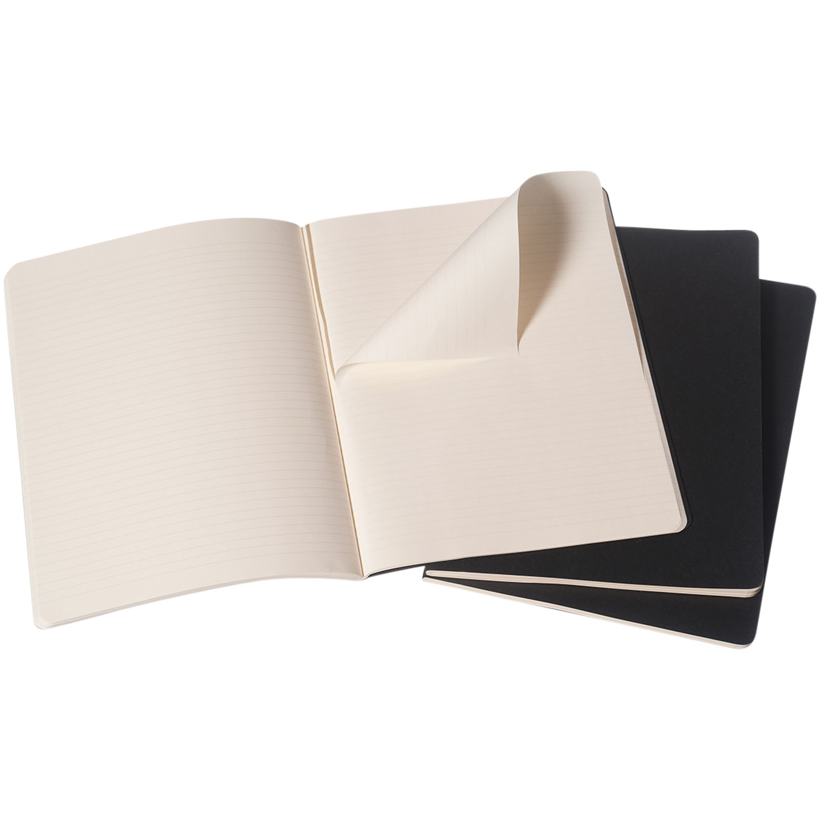 Bloc-notes couverture souple publicitaires - Journal Cahier XL  - réglé - 4