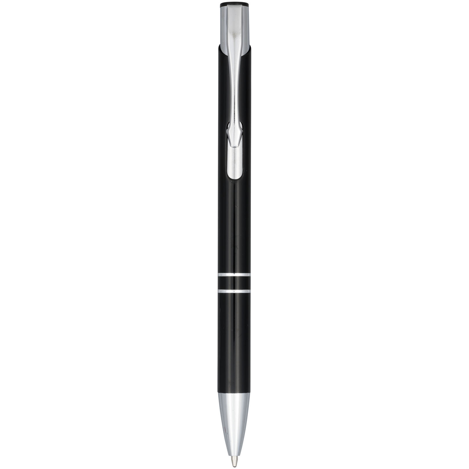 Advertising Ballpoint Pens - Moneta anodized aluminium click ballpoint pen