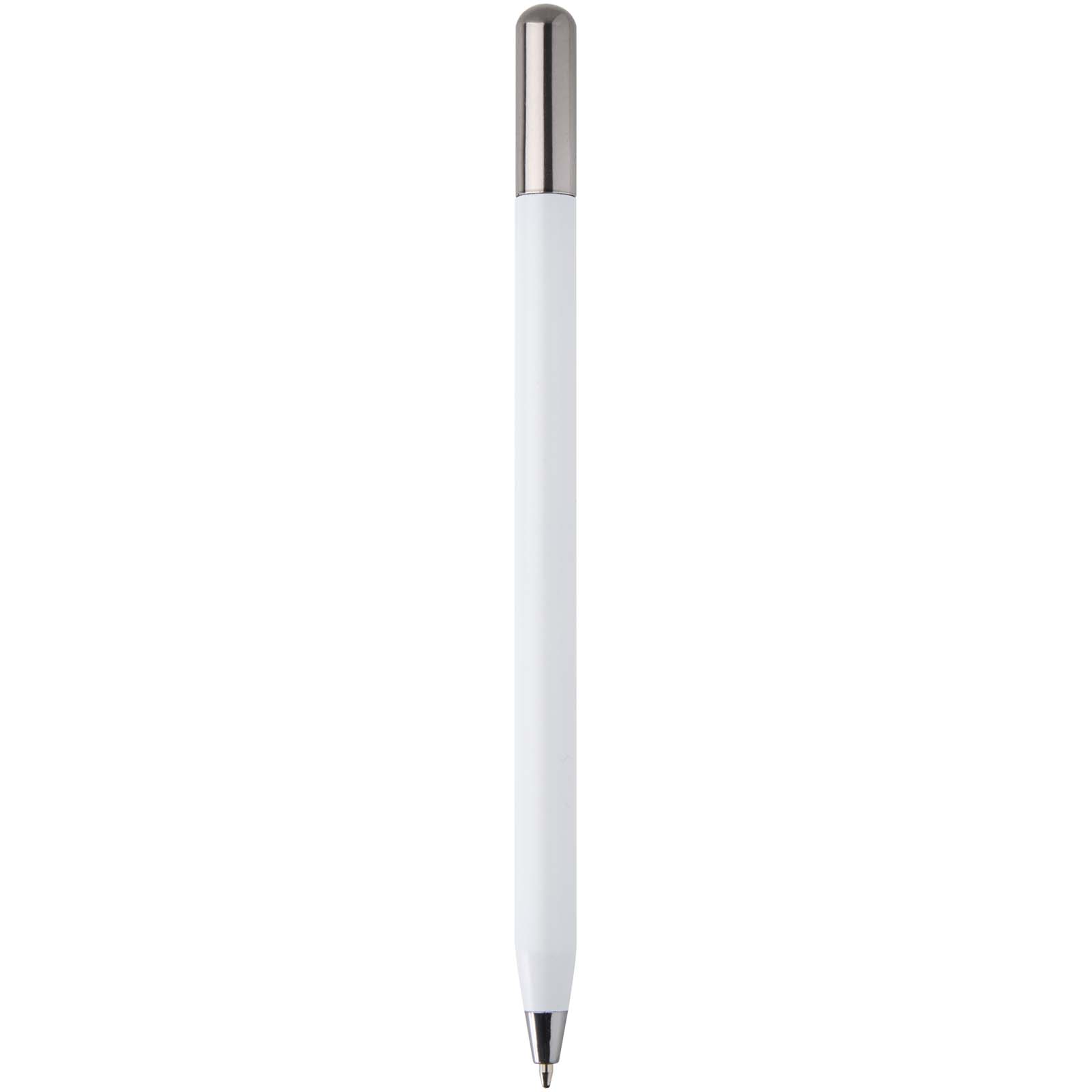 Stylo à bille à mécanisme rotatif SMART en aluminium recyclé (encre noire)