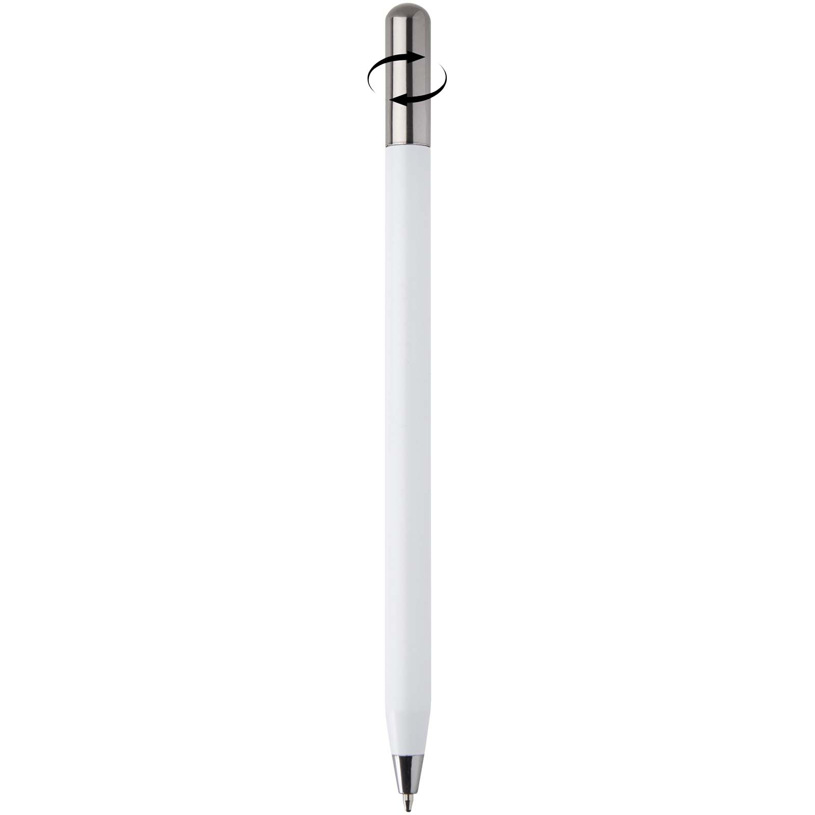 Stylos-bille publicitaires - Stylo à bille à mécanisme rotatif SMART en aluminium recyclé (encre noire) - 3