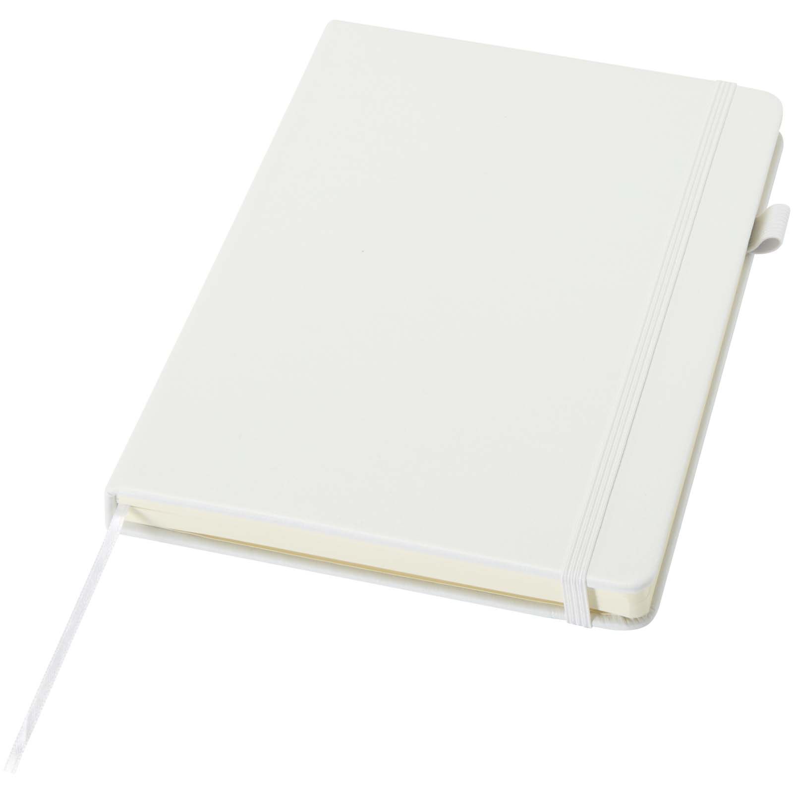 Carnets à couverture rigide publicitaires - Carnet Liss A5 à couverture rigide en plastique recyclé