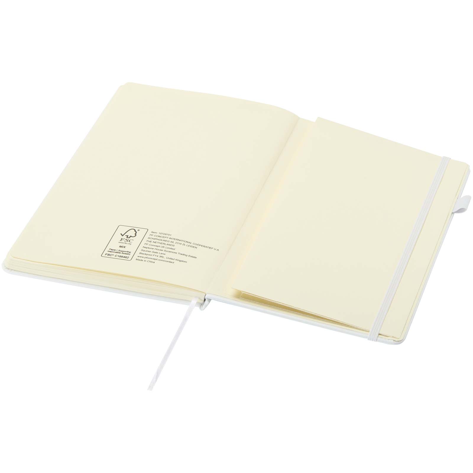 Carnets à couverture rigide publicitaires - Carnet Liss A5 à couverture rigide en plastique recyclé - 4
