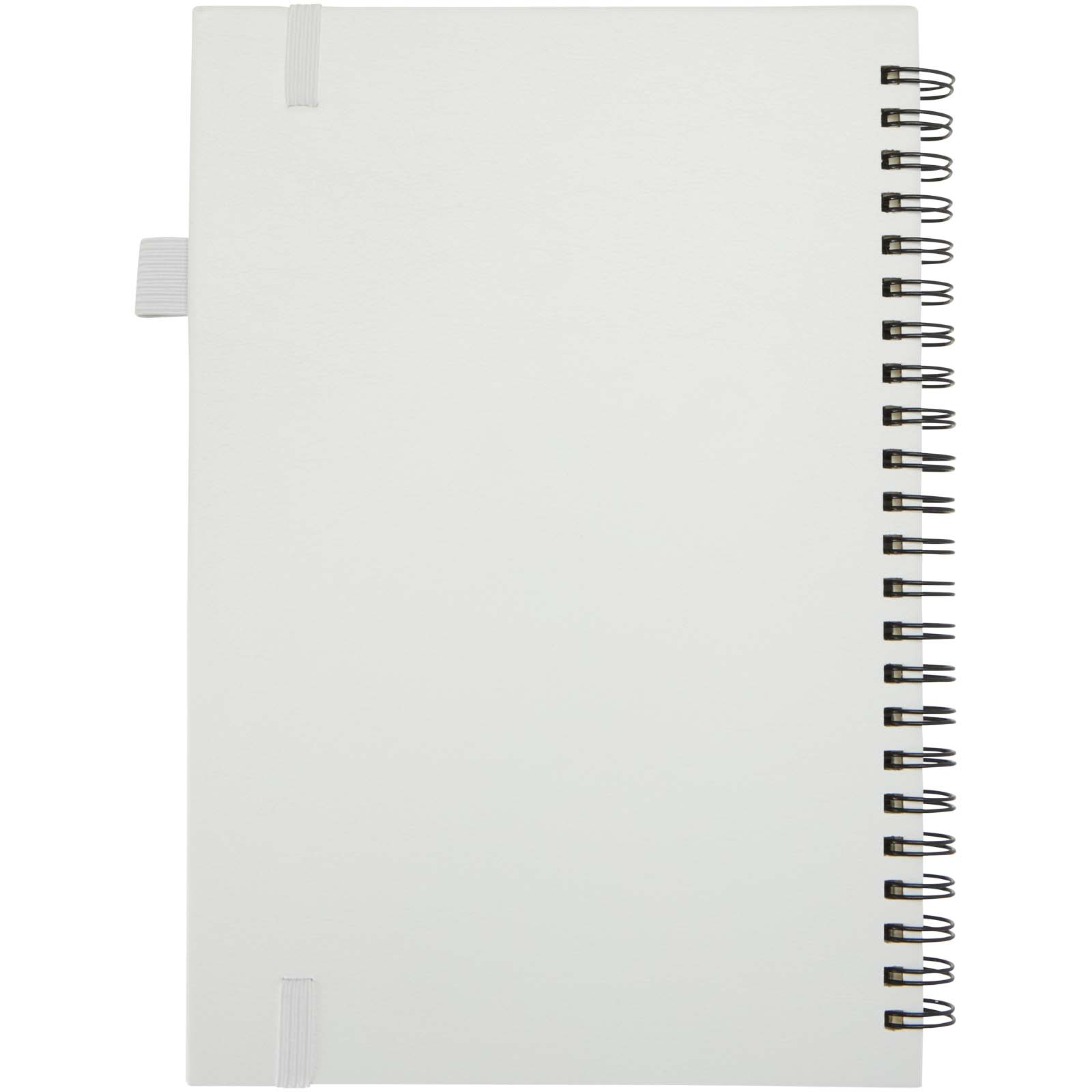 Carnets à couverture rigide publicitaires - Cahier à spirales Liss A5 à couverture rigide en plastique recyclé - 2