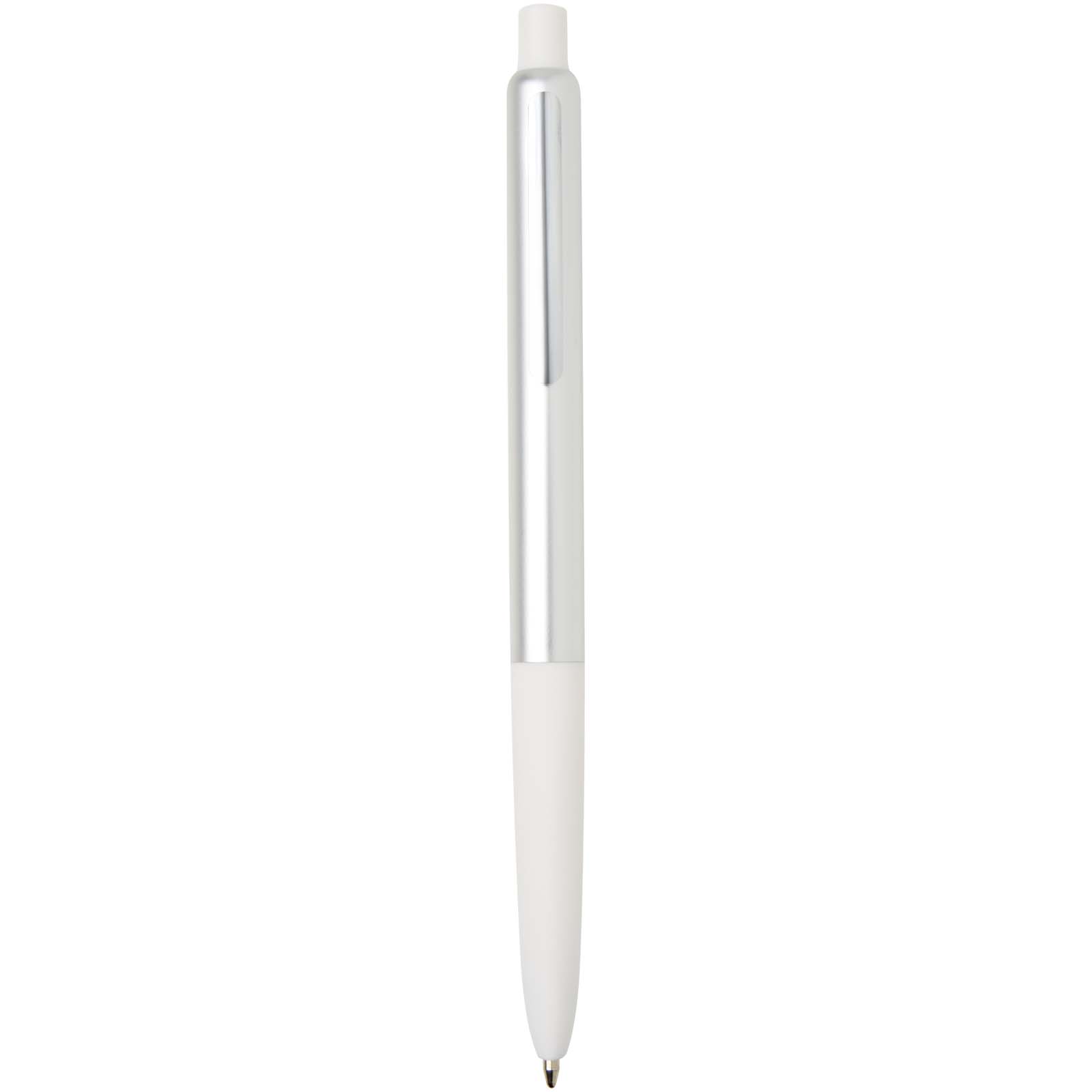 Stylo à bille Soffit en aluminium recyclé, à mécanisme à clic et anodisé (encre bleue)