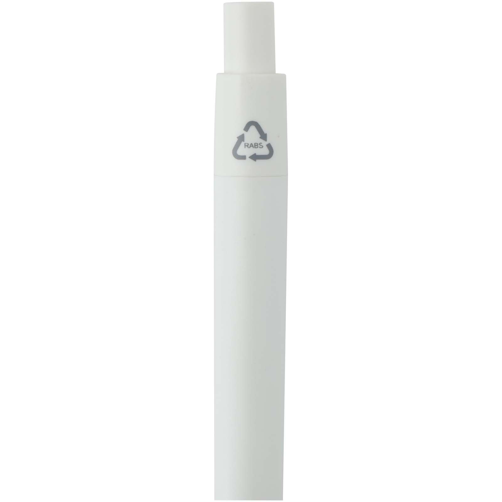 Stylos-bille publicitaires - Mini-stylo à bille Ramin en plastique recyclé (encre bleue) - 2
