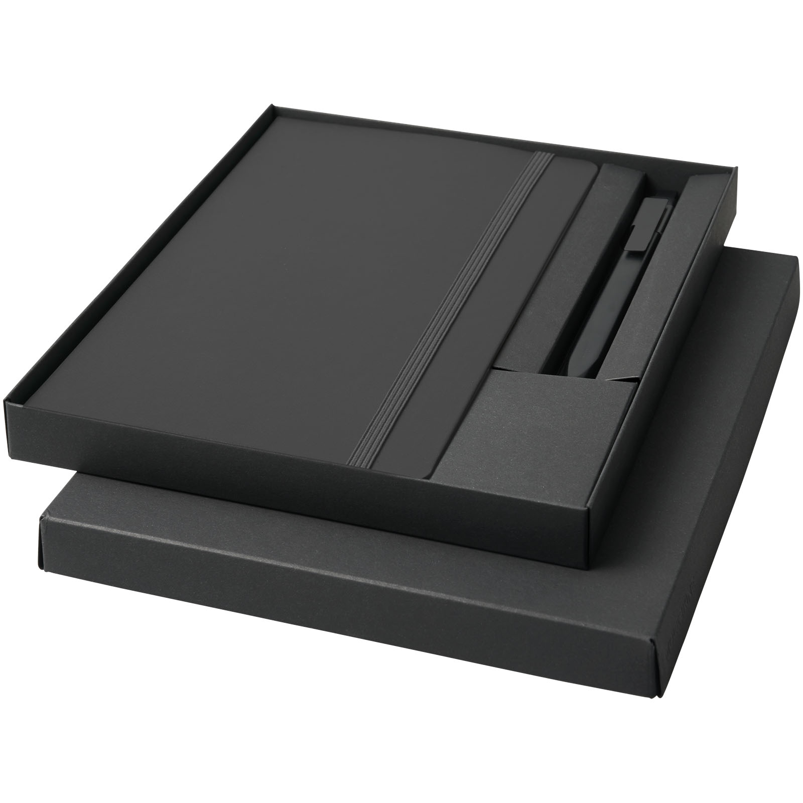 Bloc-notes couverture rigide publicitaires - Coffret cadeau avec cahier A5 et stylo Moleskine - 3