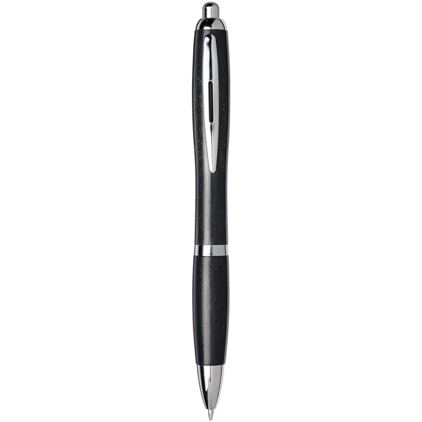Ballpoint Pens - Nash wheat straw chrome tip ballpoint pen