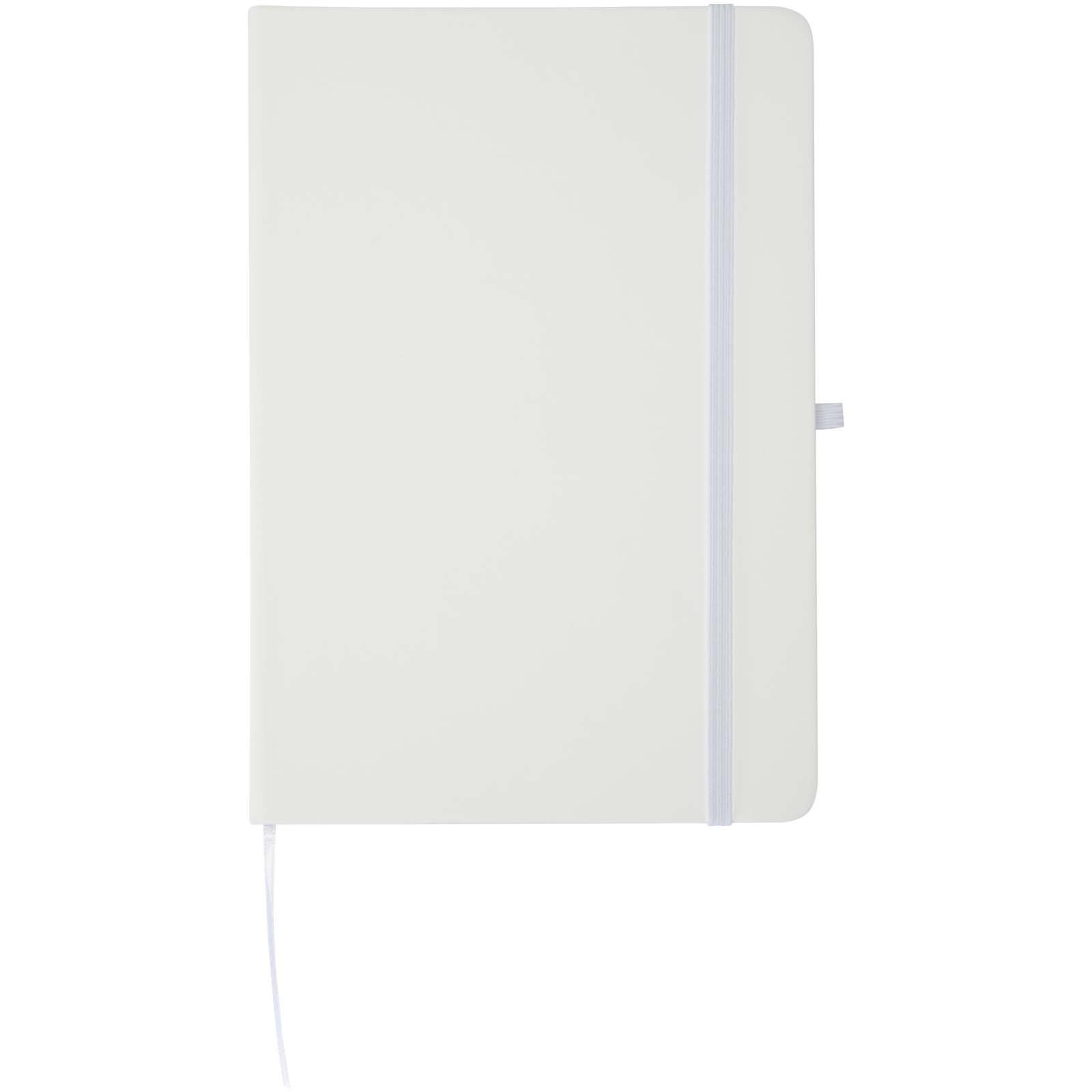 Carnets à couverture rigide publicitaires - Ensemble comprenant un cahier en papier recyclé Spectrum A5 et un stylo à bille - 1