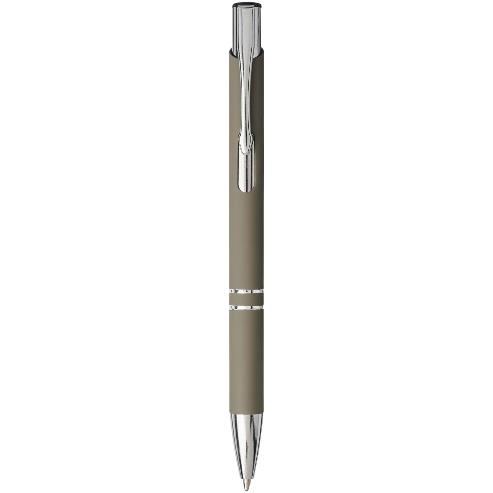 Advertising Ballpoint Pens - Moneta soft touch click ballpoint pen