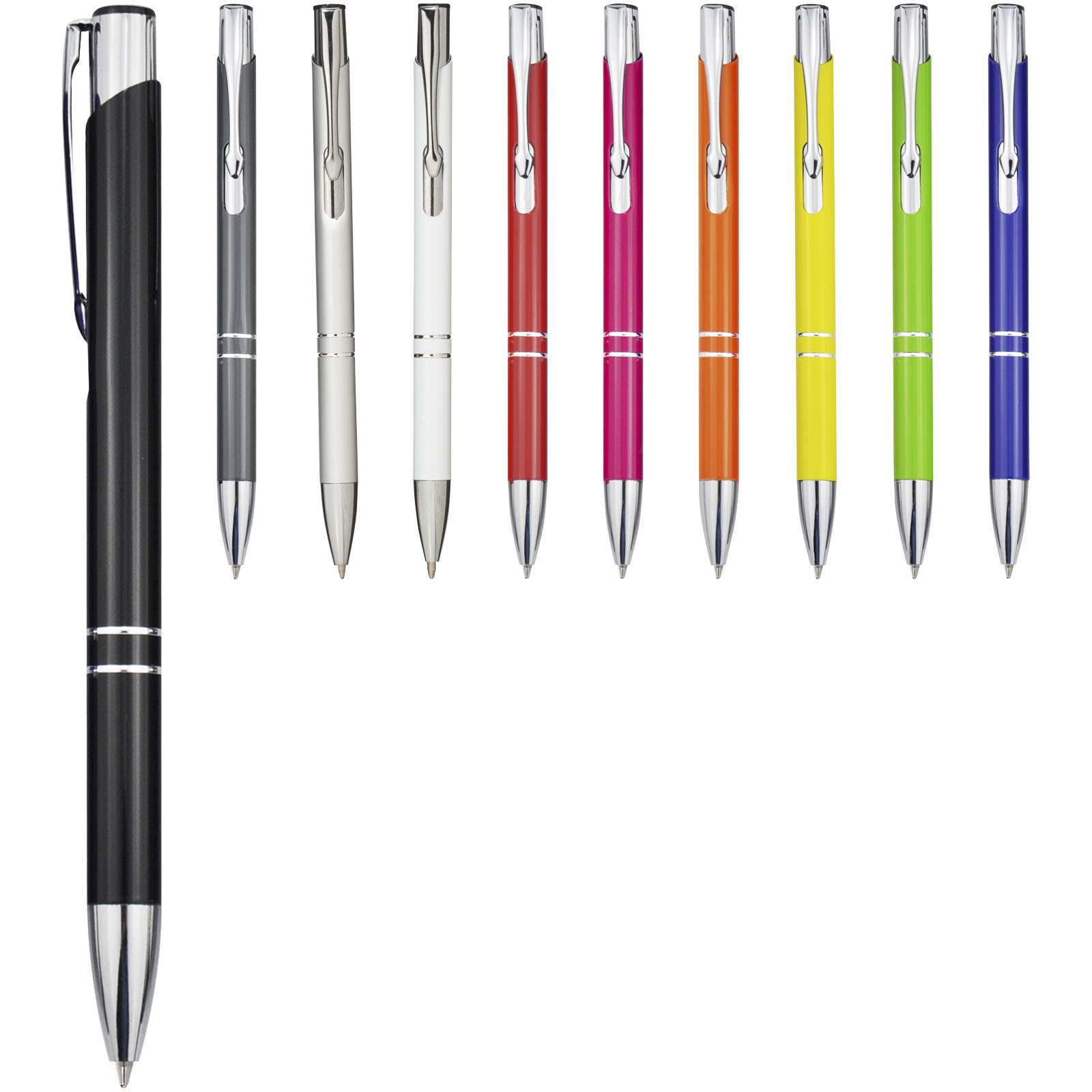 Stylos et écriture - Stylo bille rétractable en aluminium Moneta