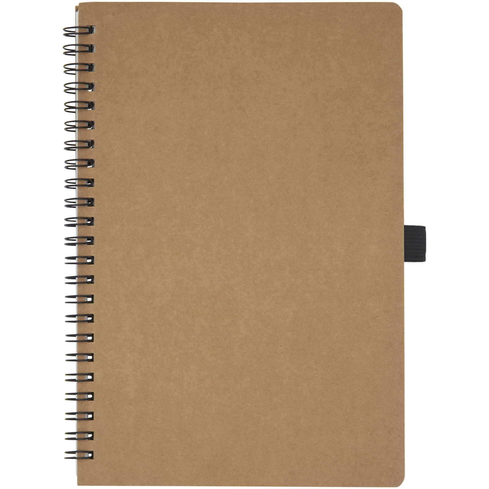 Advertising Notebooks - Cobble A5 wire-o recycled cardboard notebook with stone paper - 1