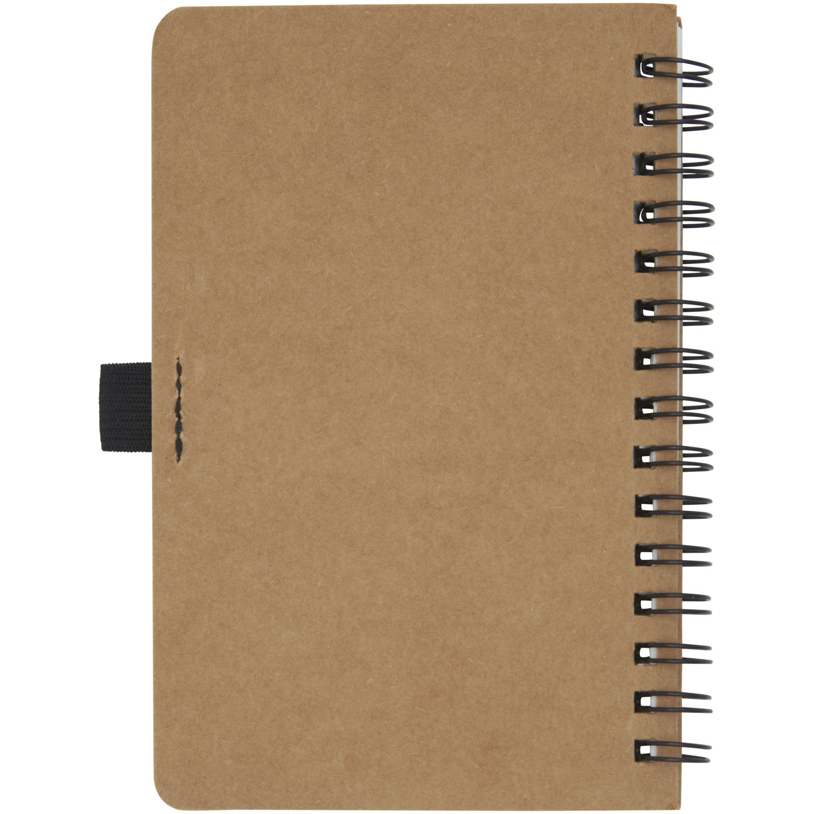 Advertising Notebooks - Cobble A6 wire-o recycled cardboard notebook with stone paper - 2