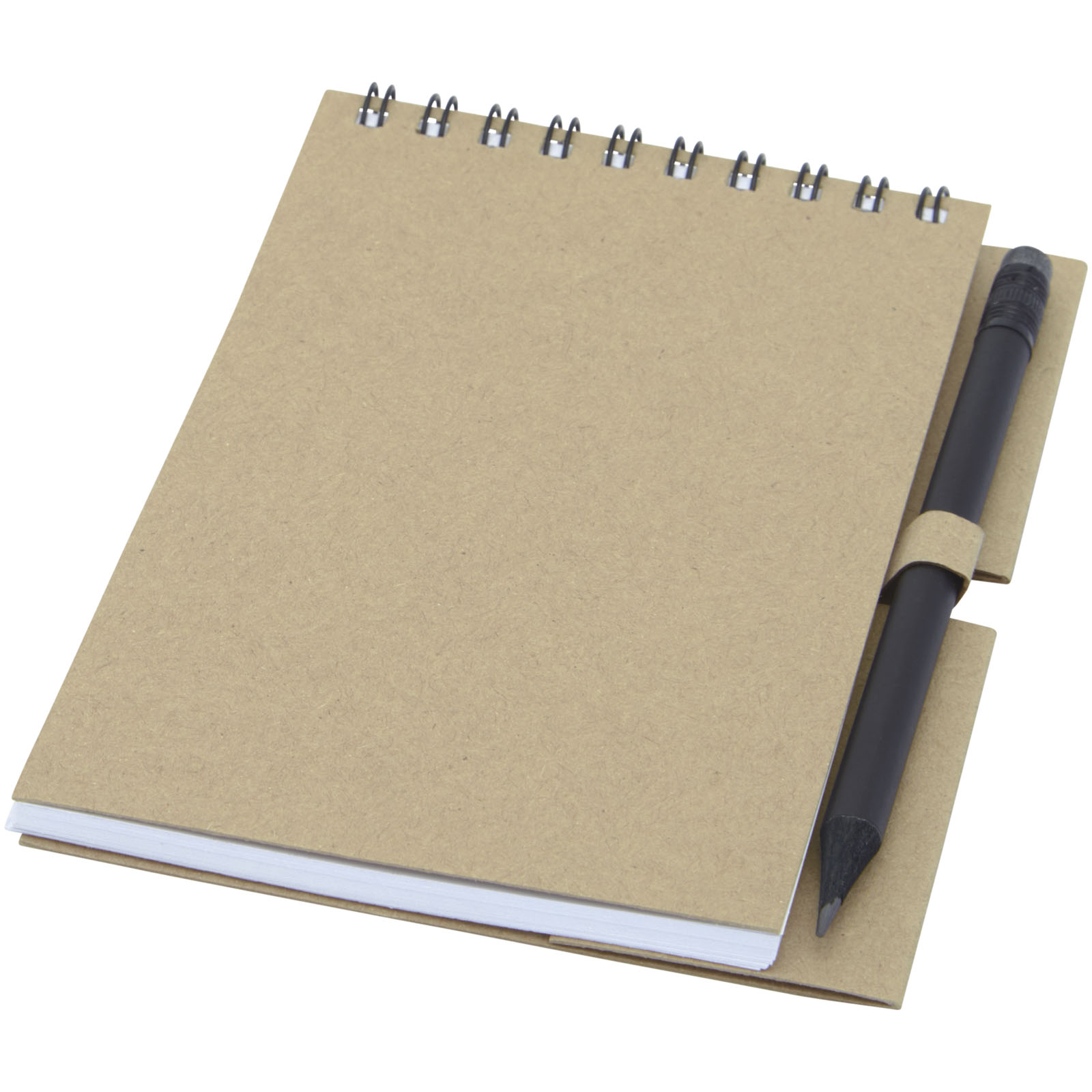 Advertising Notebooks - Luciano Eco wire notebook with pencil - small - 0