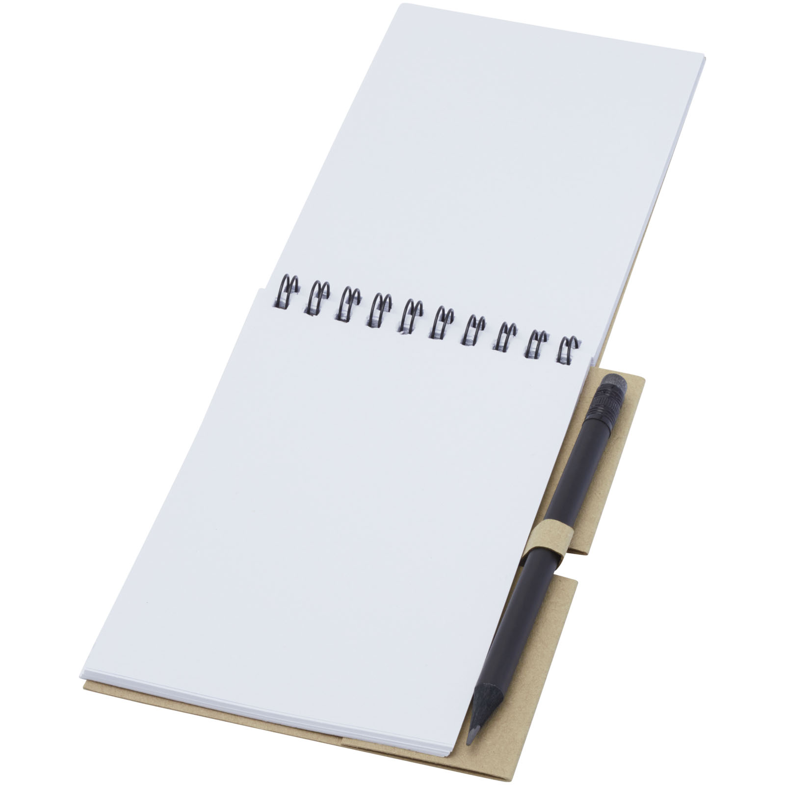 Advertising Notebooks - Luciano Eco wire notebook with pencil - small - 3