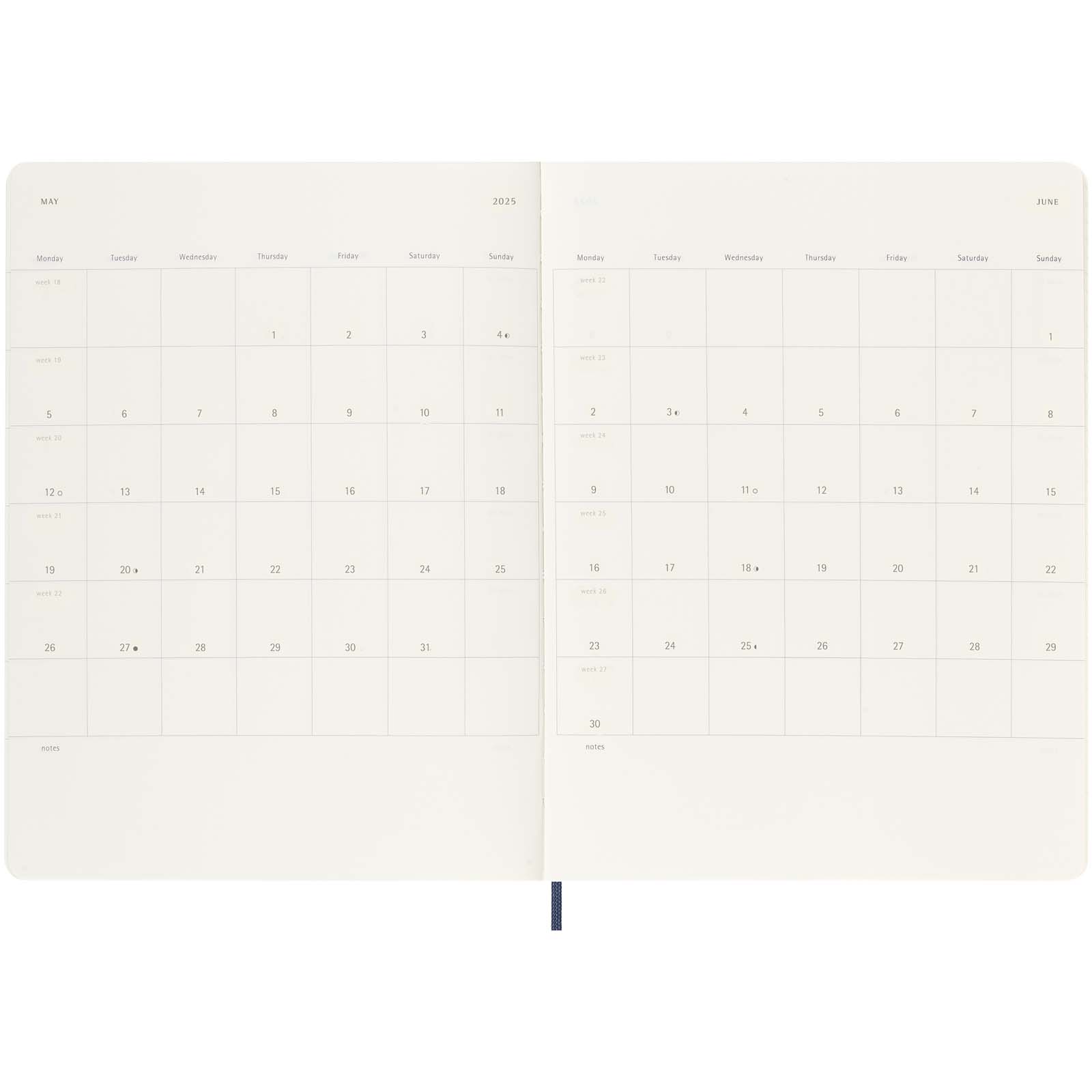 Bloc-notes couverture souple publicitaires - Agenda XL 12 mois Moleskine à couverture souple - 5