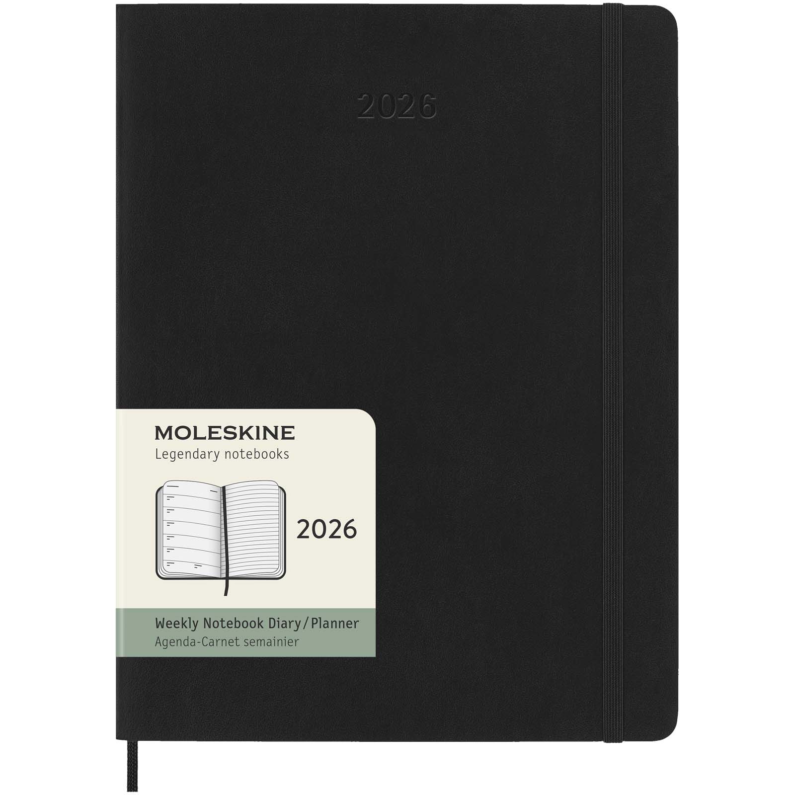 Carnets à couverture souple publicitaires - Agenda XL 12 mois Moleskine à couverture souple