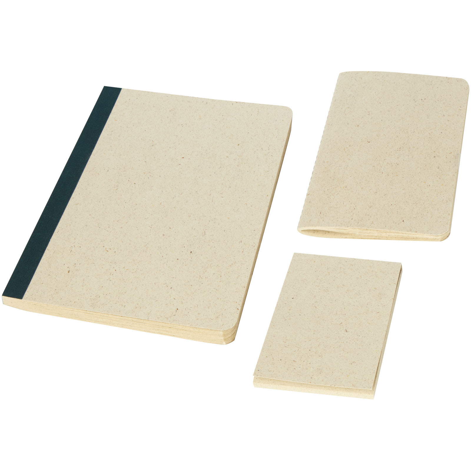 Notebooks & Desk Essentials - Verde 3-piece grass paper stationery gift set