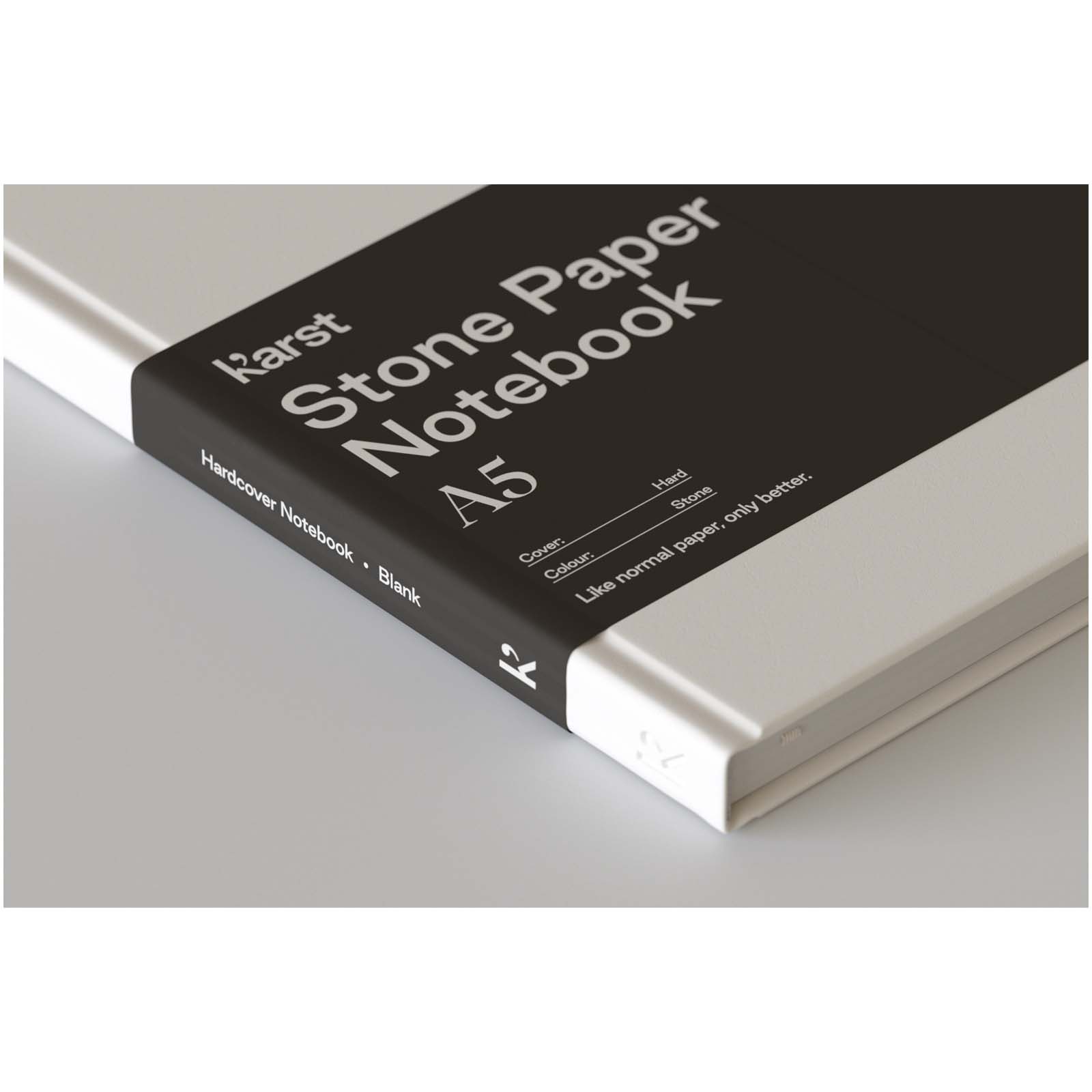 Advertising Hard Cover Notebooks - Karst® A5 stone paper hardcover notebook - lined - 5