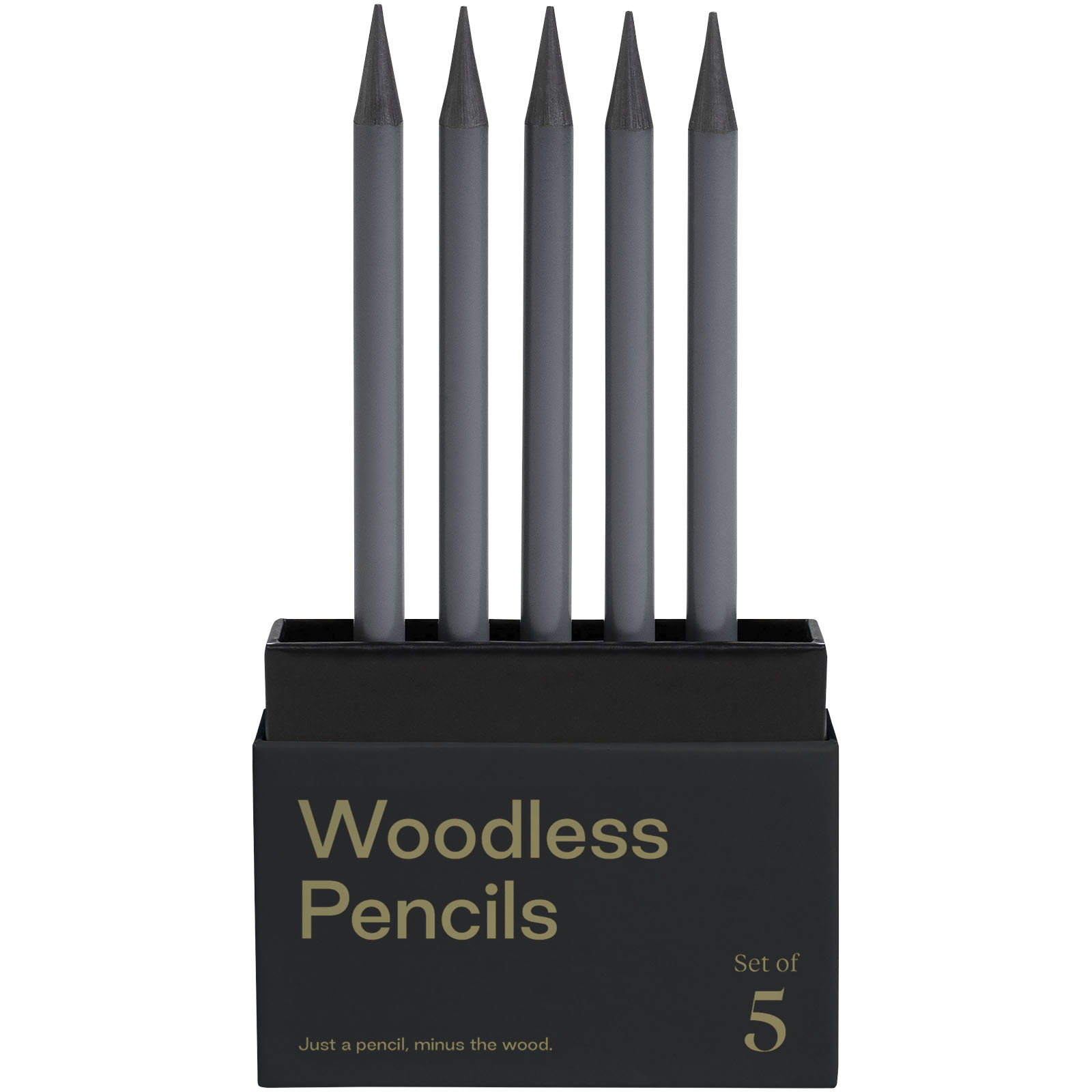Advertising Pencils - Karst® 5-pack 2B woodless graphite pencils - 2
