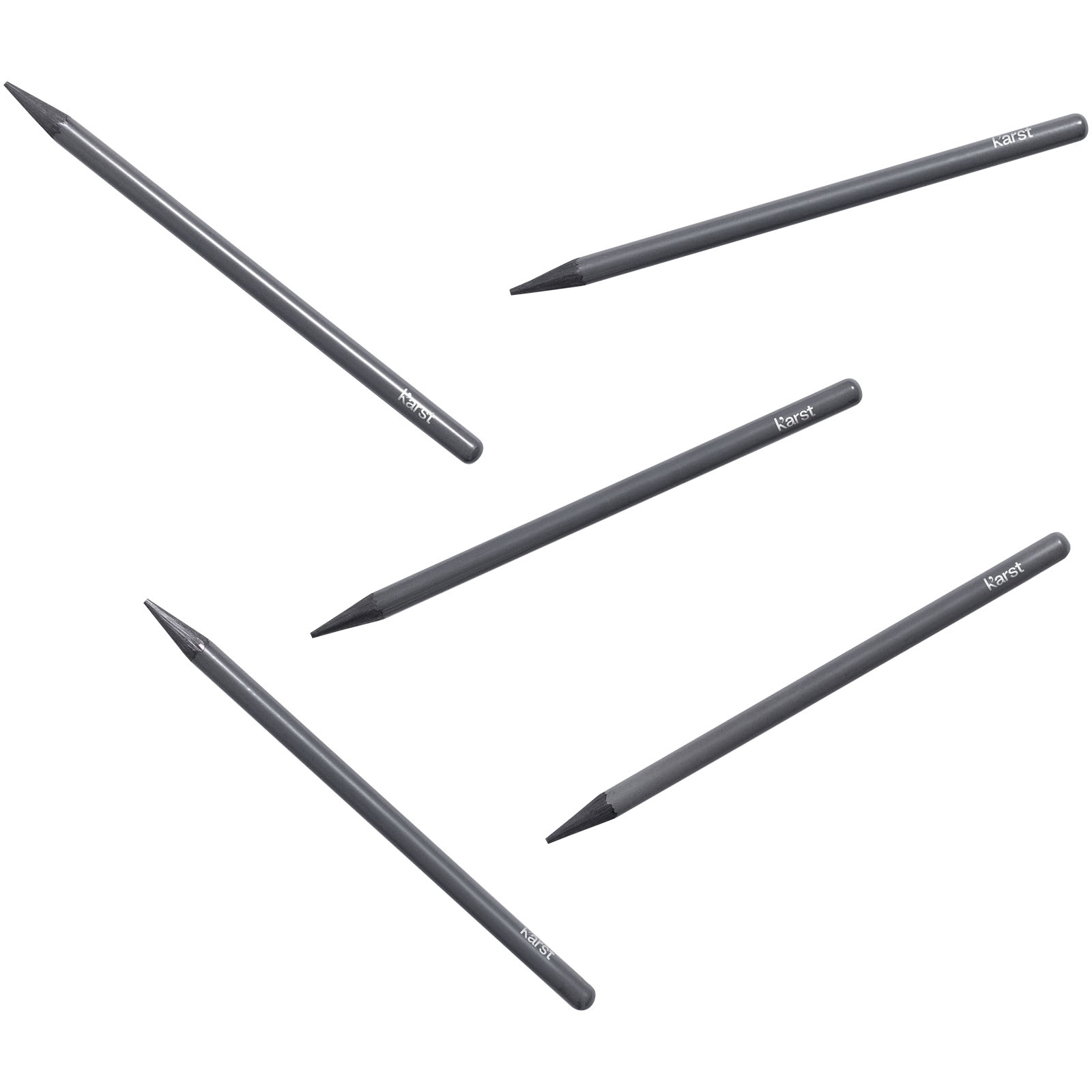 Advertising Pencils - Karst® 5-pack 2B woodless graphite pencils - 3